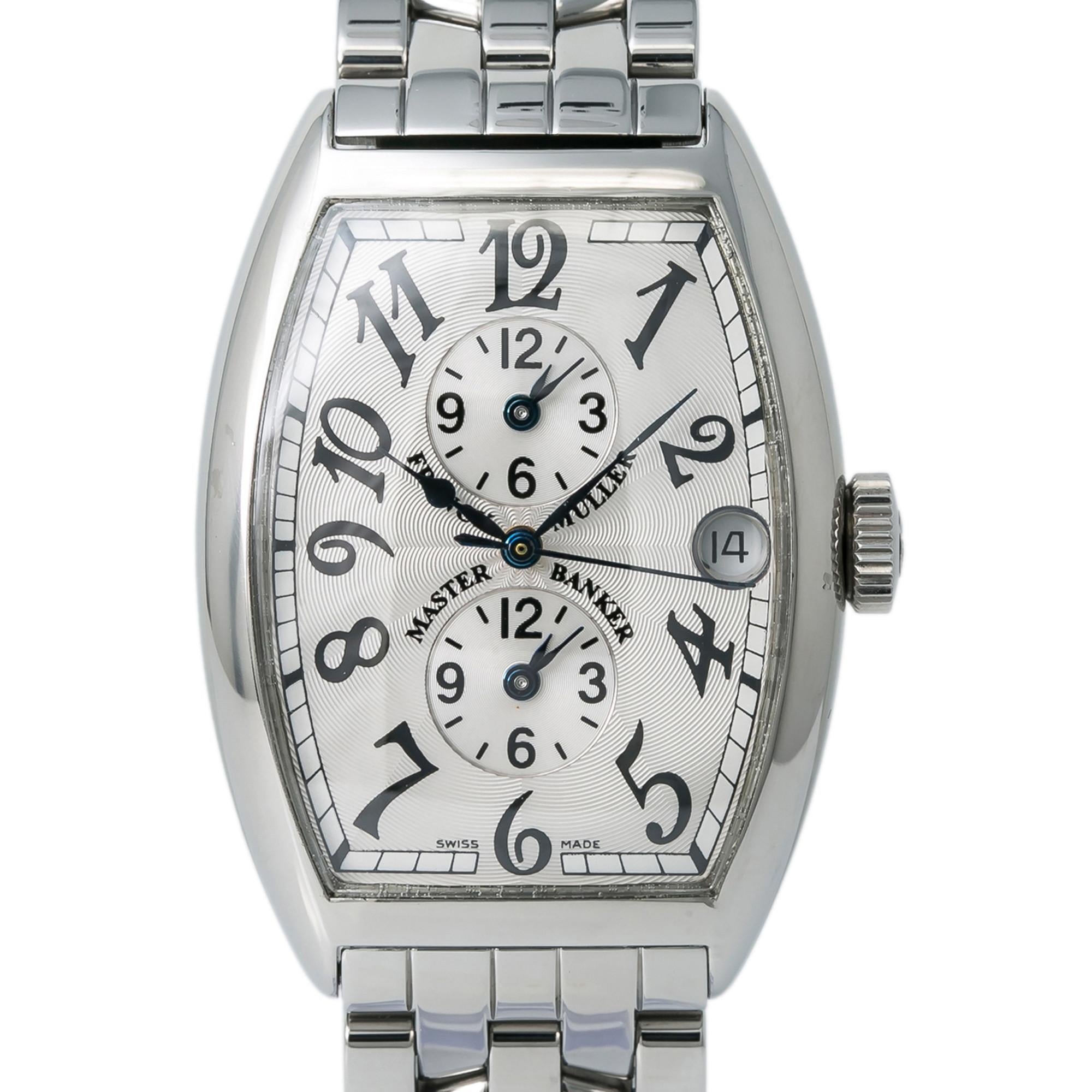 Franck Muller Master Banker 5850 Men's Automatic Watch Stainless Steel For Sale 1