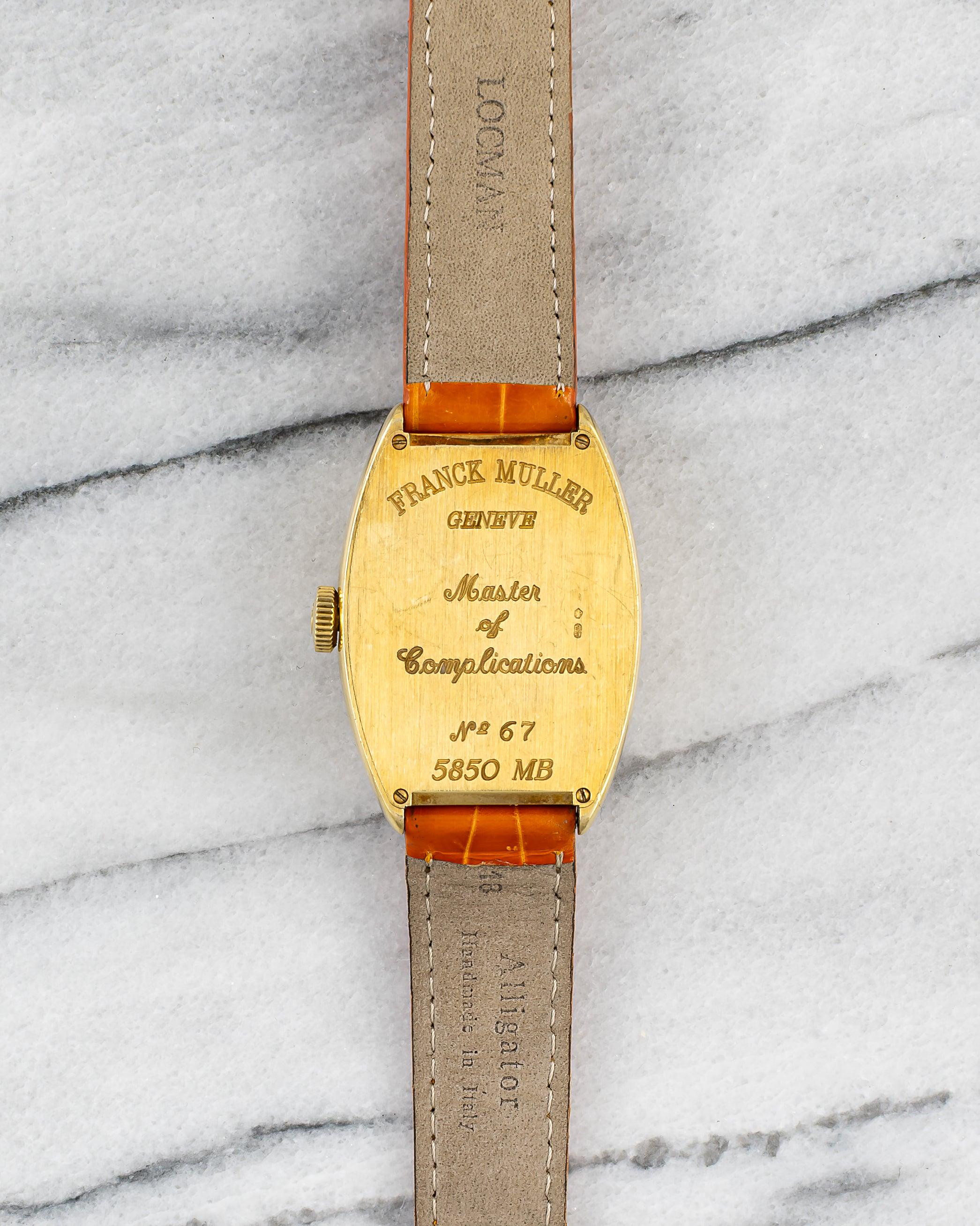 Franck Muller Master Banker Emirates Limited Edition Watch in 18K Yellow Gold In Good Condition For Sale In New York, NY