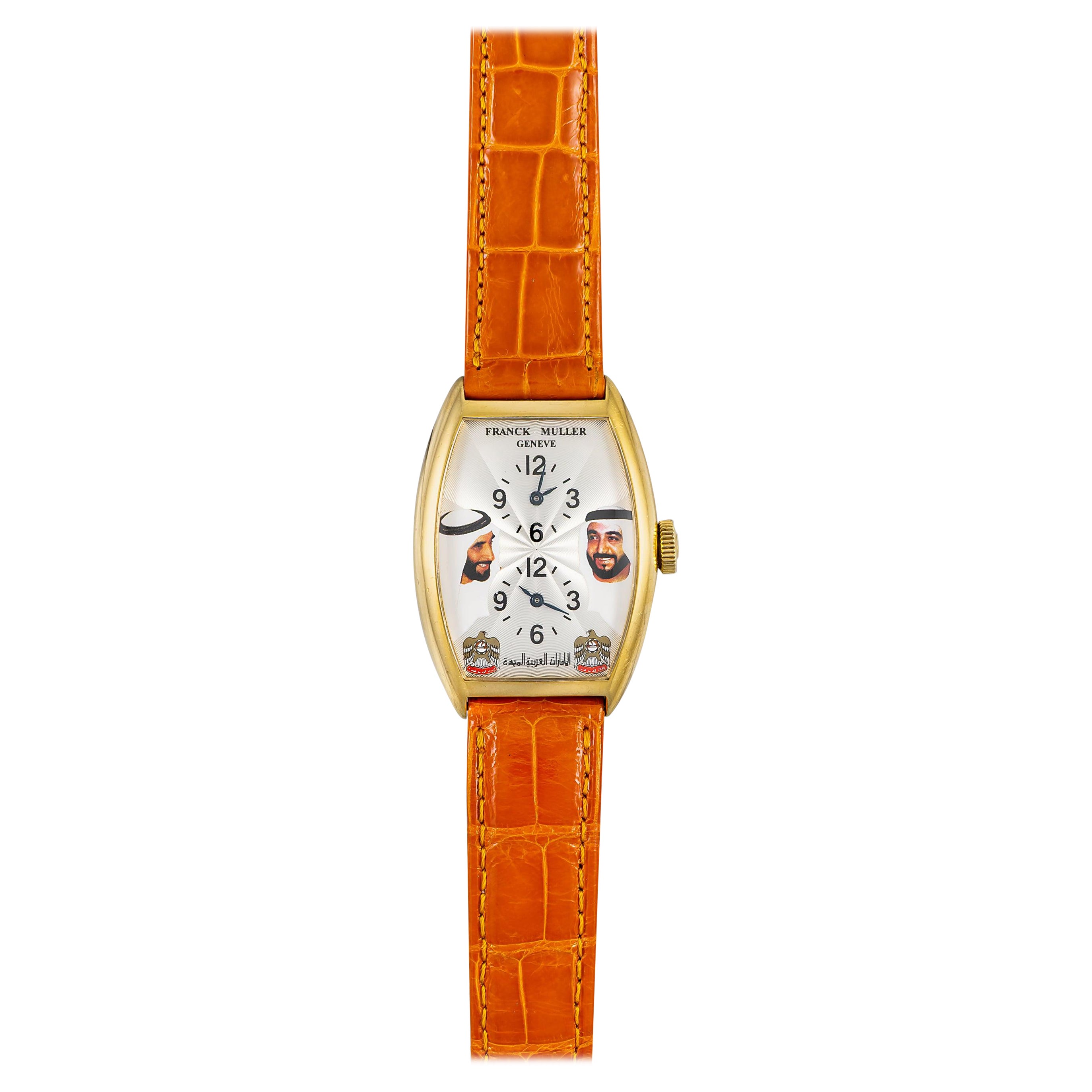 Reloj Franck Muller Master Banker Emirates Edición Limitada de oro amarillo de 18 quilates