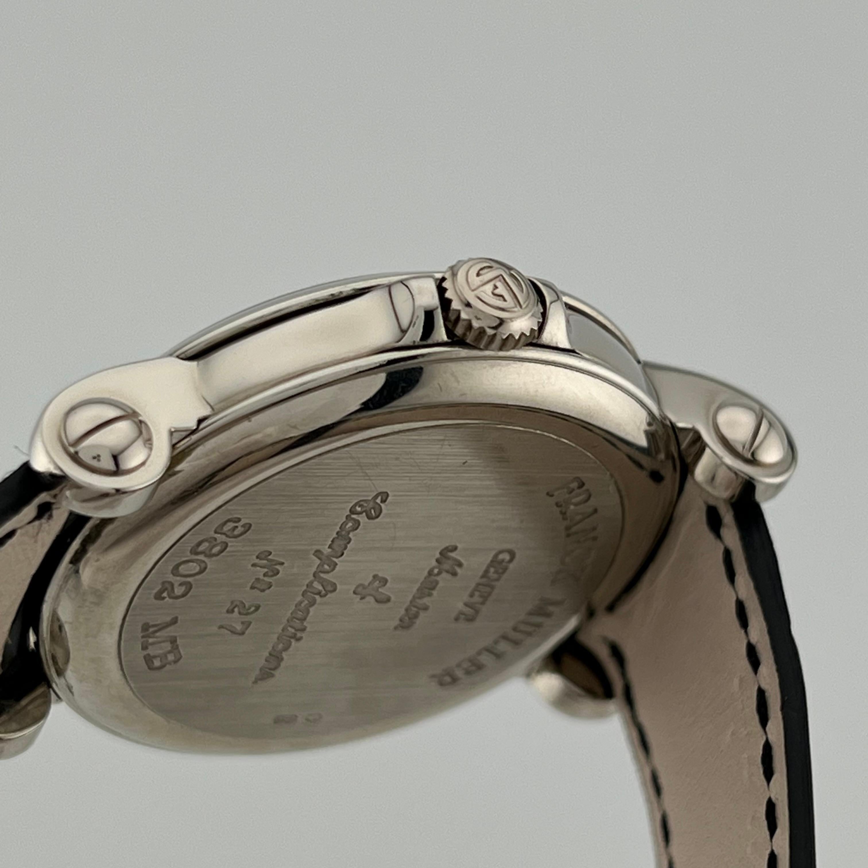 Franck Muller Master Banker Triple Time Zone Ref 3802 37.5mm 18K Gold Box Paper For Sale 3