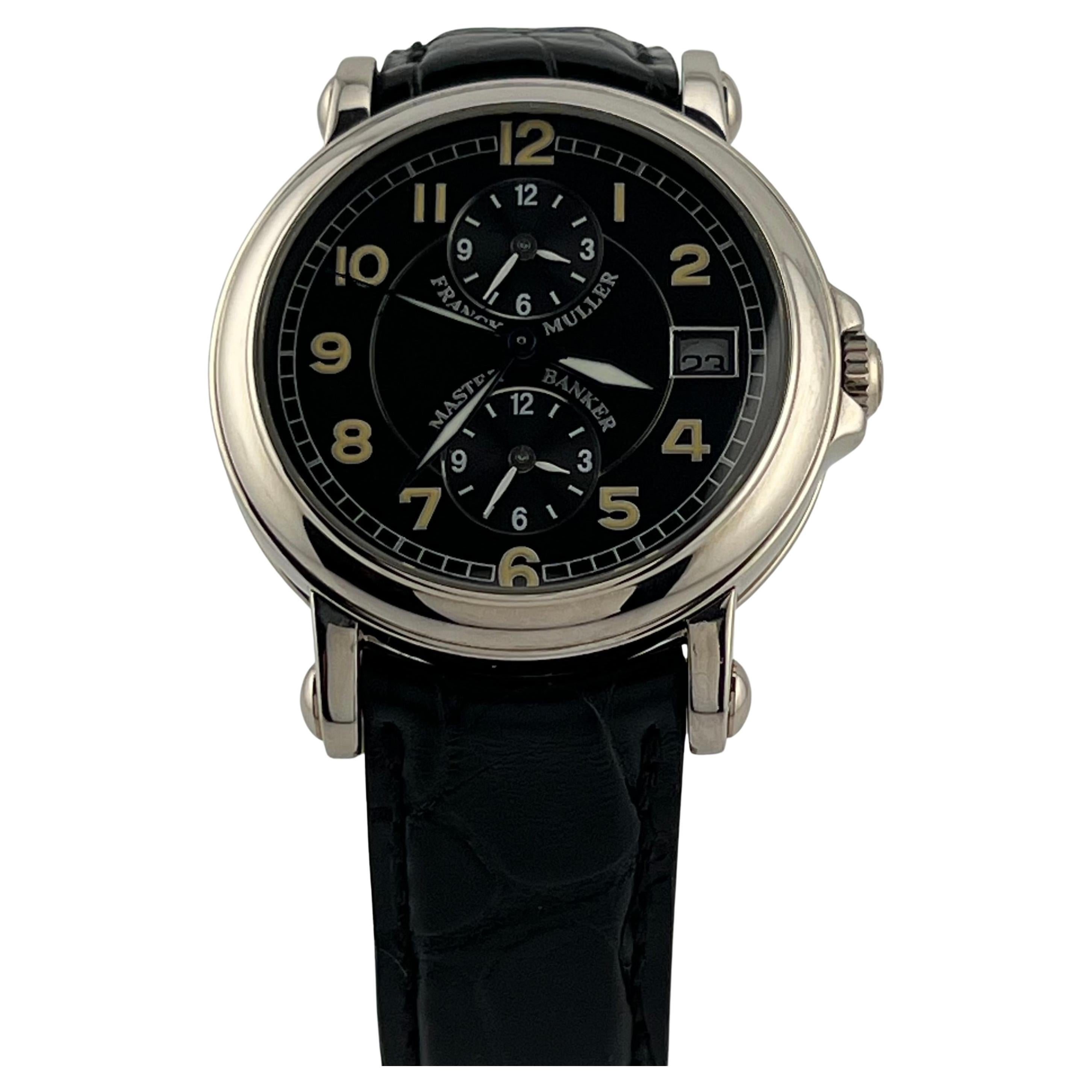 Franck Muller Master Banker Triple Time Zone Ref 3802 37.5mm 18K Gold Box Paper