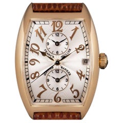 Franck Muller Master Banker Triple Time Zone Rose Gold Silver Dial B&P 2852 MB