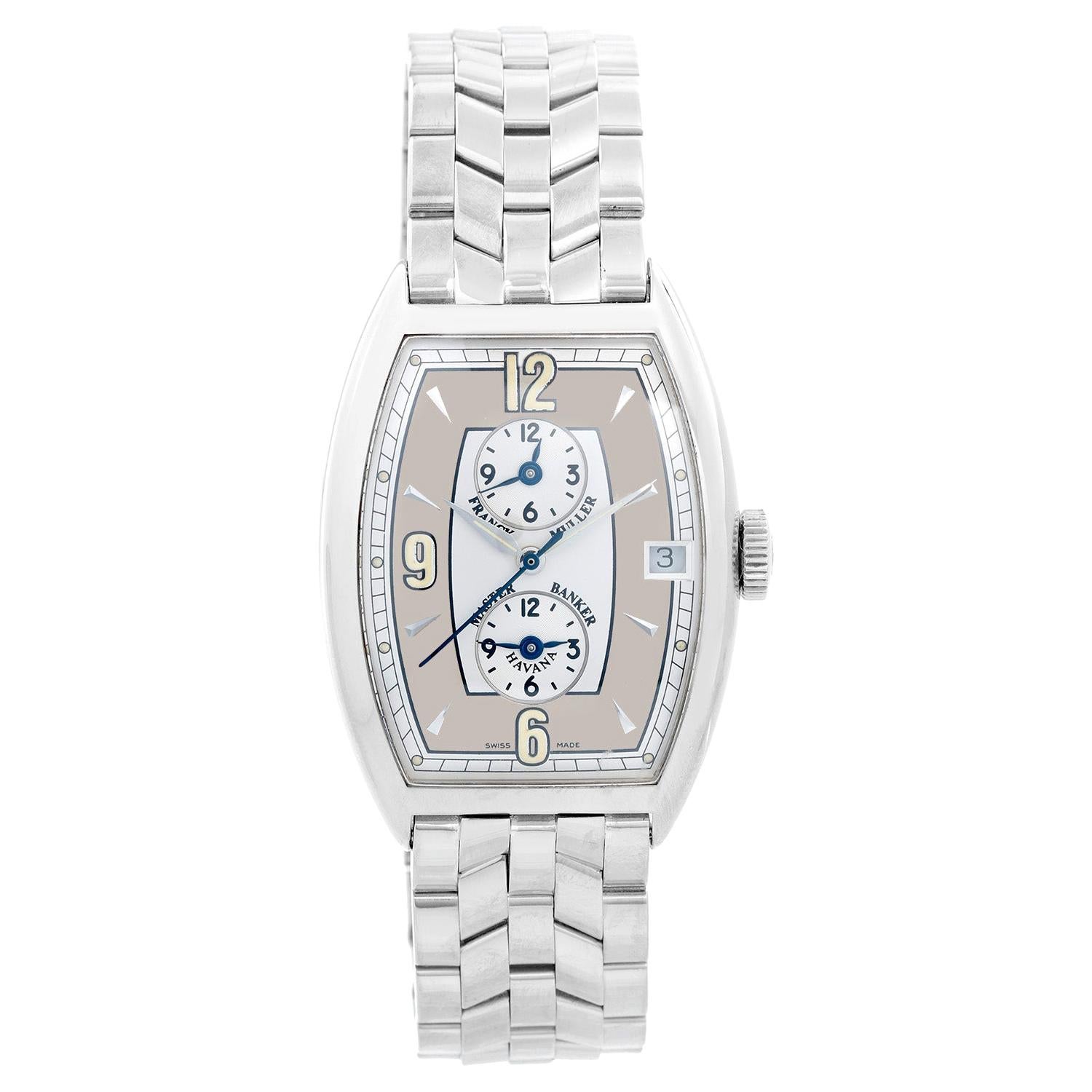 Franck Muller Master Banker White Gold Men's Watch Ref 5850 MB HV