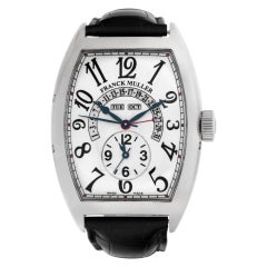 Franck Muller Master Calendar 18k Weißgold Automatik-Armbanduhr Ref 9880 mc mb