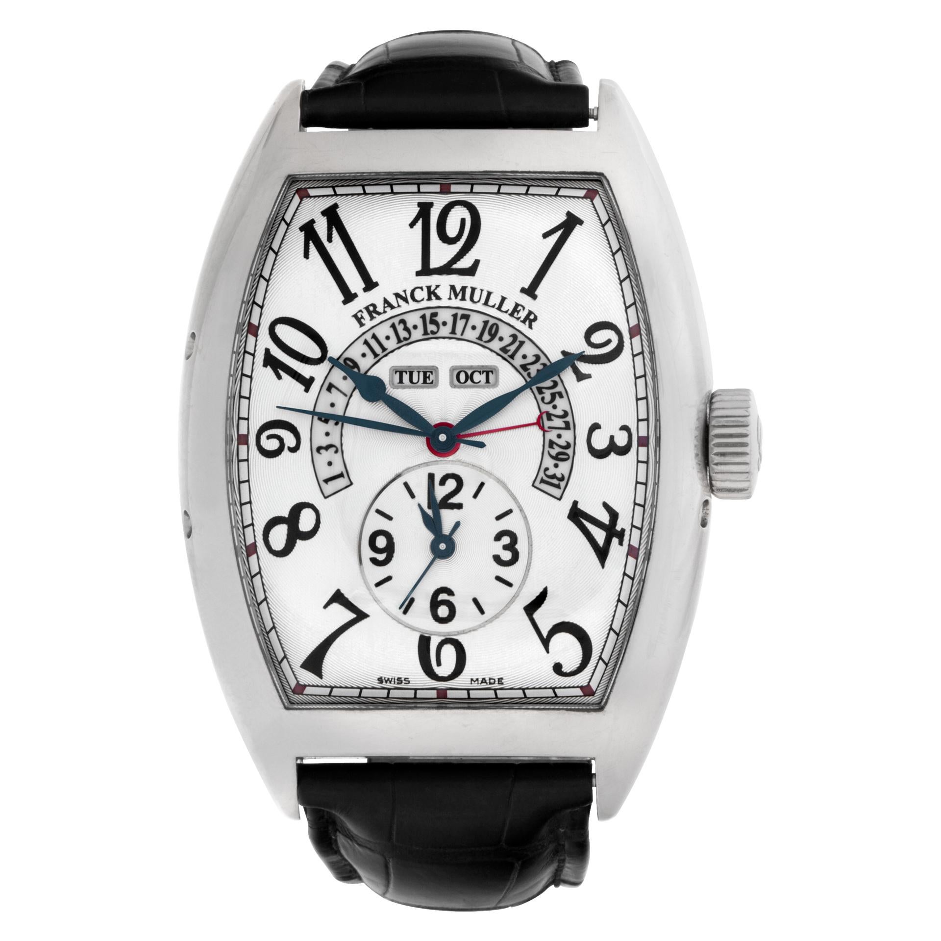 Franck Muller Master Calendar 9880 mc mb in White Gold with a Silver dial 43mm