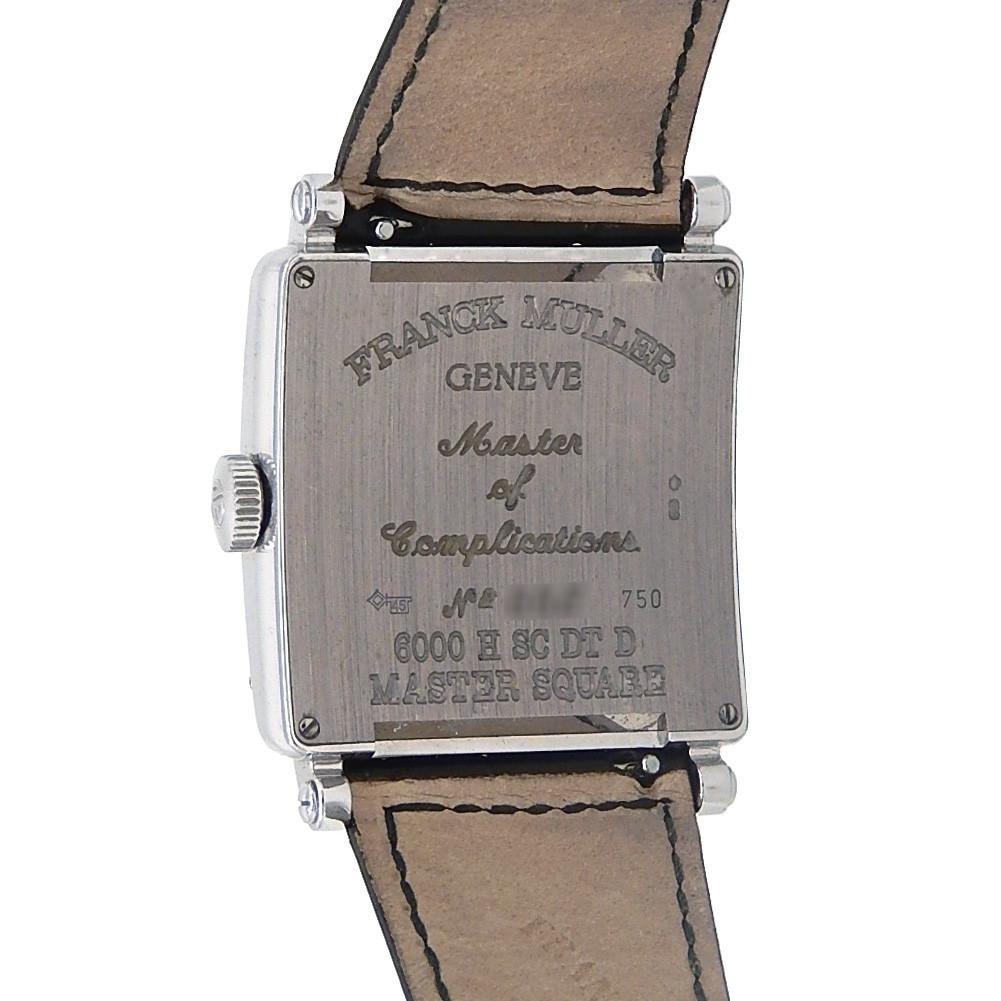 Franck Muller Master Quadratischer Tischler 6000 H SC DT D, Silber Zifferblatt (Zeitgenössisch)