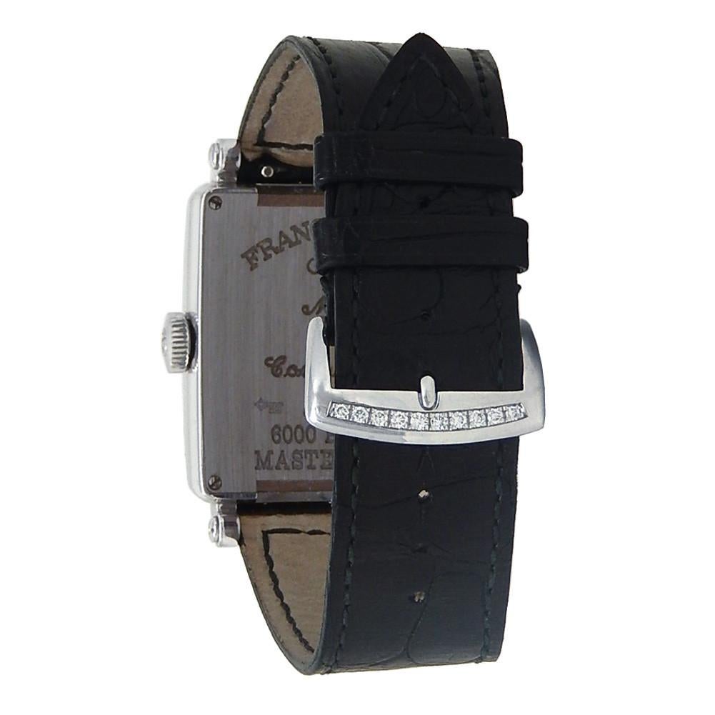 Contemporary Franck Muller Master Square 6000 H SC DT D, Silver Dial