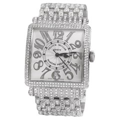 Franck Muller Master Square Full Pavé Diamonds Watch & Diamond Strap, Automatic