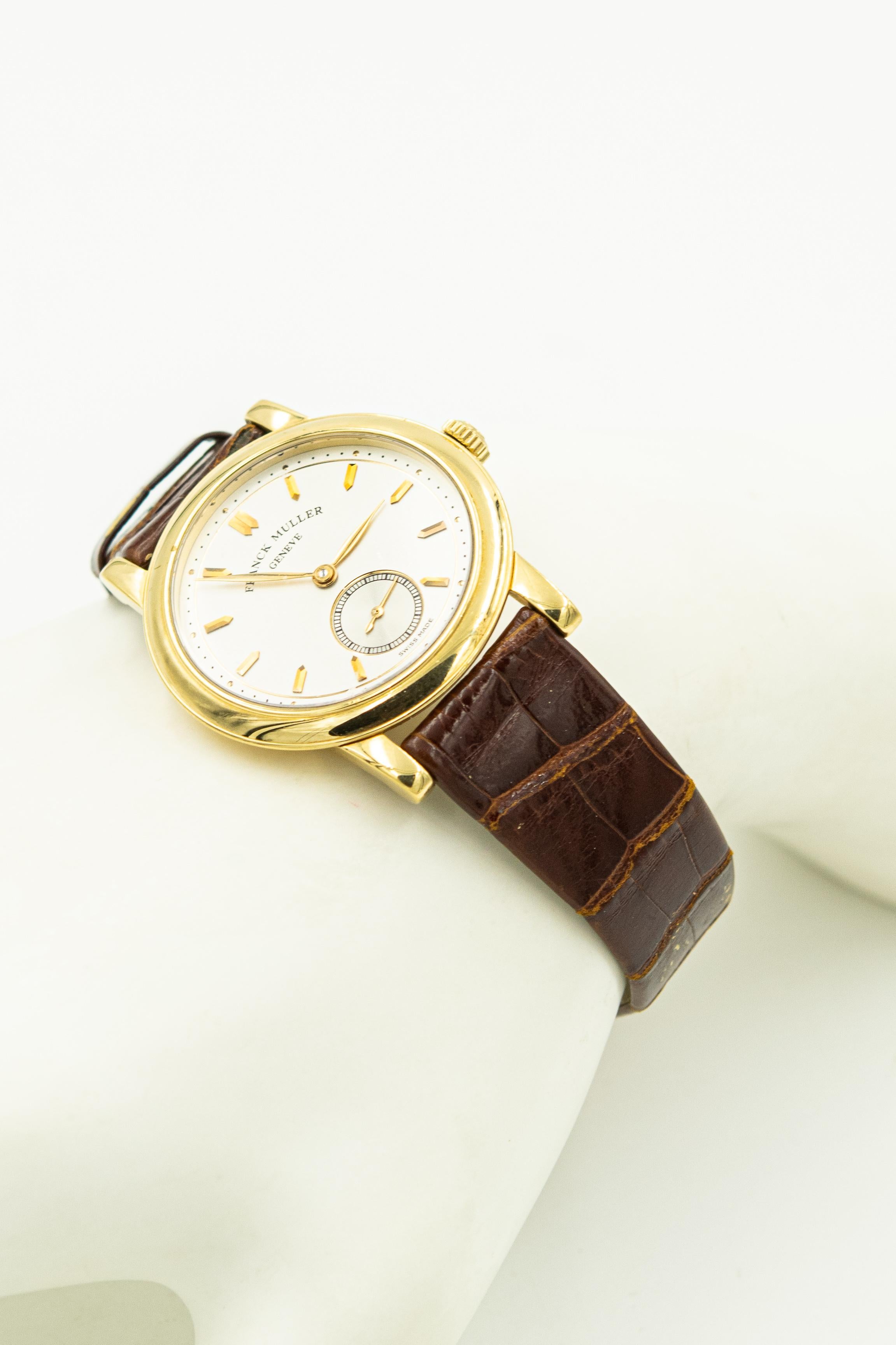 Franck Muller Herren-Armbanduhr aus 18 Karat Gelbgold Ref. 1900 S6 ca. 1990er Jahre 2