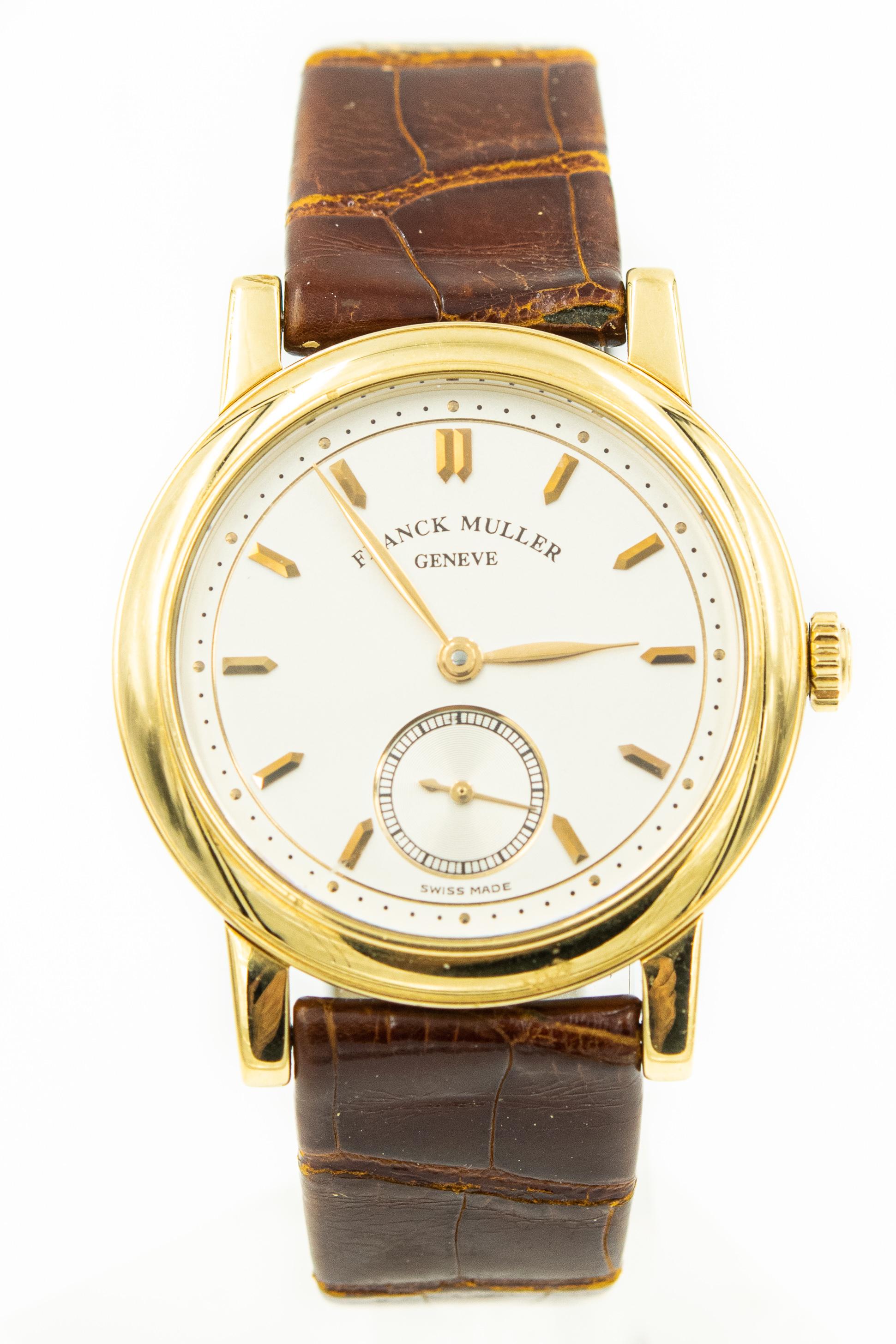 Franck Muller Herren-Armbanduhr aus 18 Karat Gelbgold Ref. 1900 S6 ca. 1990er Jahre 3