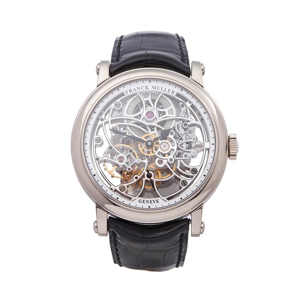 Franck Muller Round 7 Day Skeleton 18k White Gold 7042 B S6-SQT Wristwatch