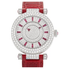 Franck Muller Ruby Red Double Mystery Diamond Ladies Watch
