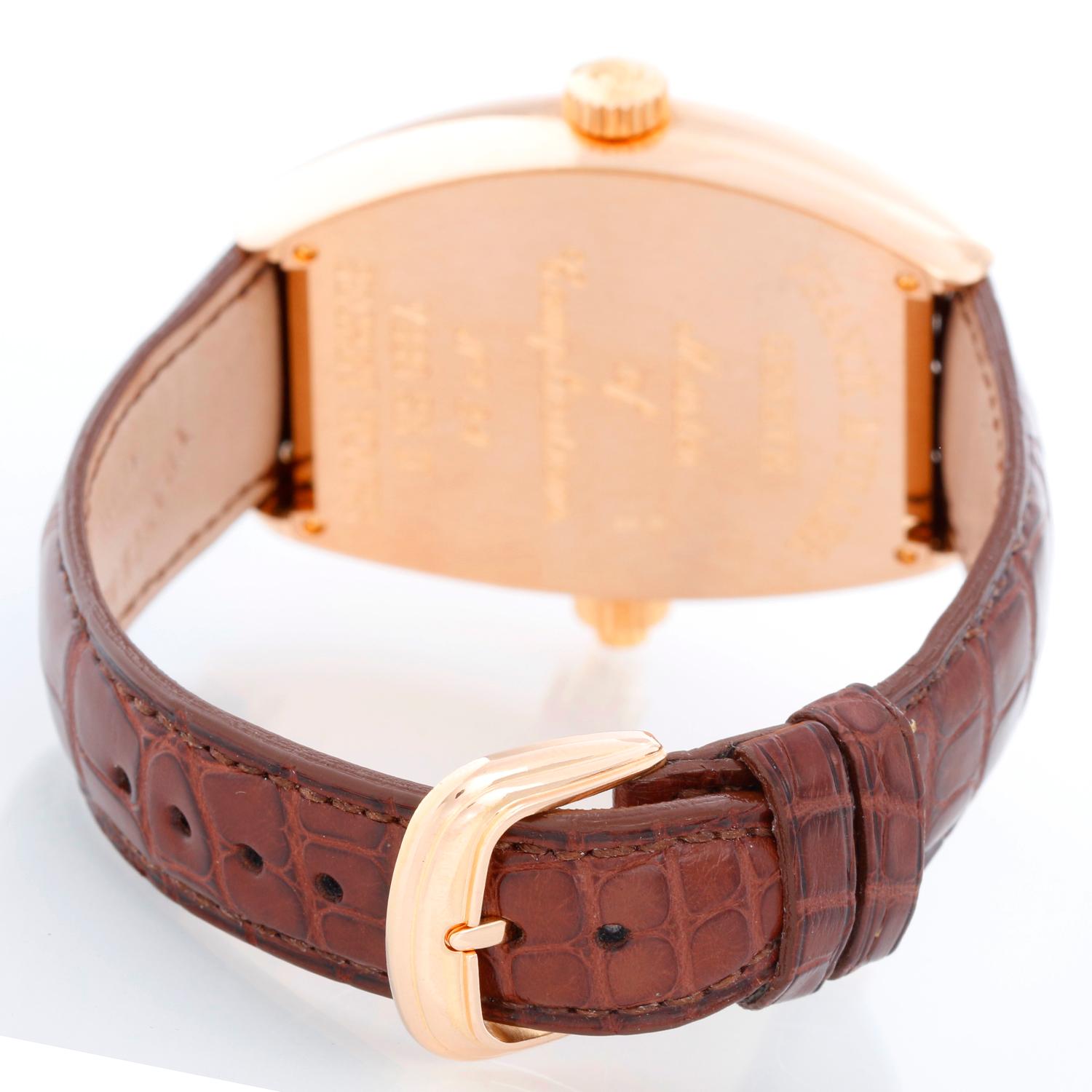 Franck Muller Secret Hours 18K Rose Gold Watch In Excellent Condition In Dallas, TX