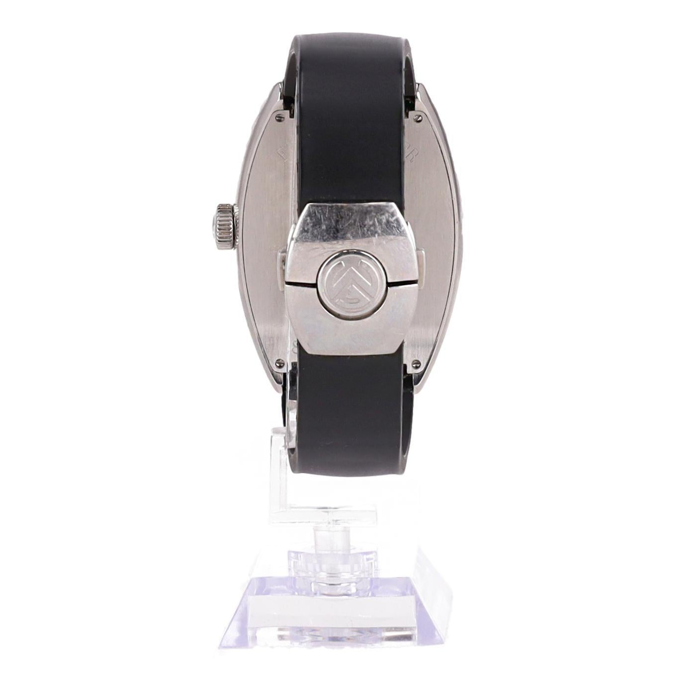 Franck Muller Orologio Casablanca in acciaio inox con cinturino in gomma in vendita 1