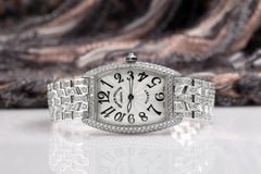 Franck Muller Sunset 18K White Gold and Diamond Watch 1163