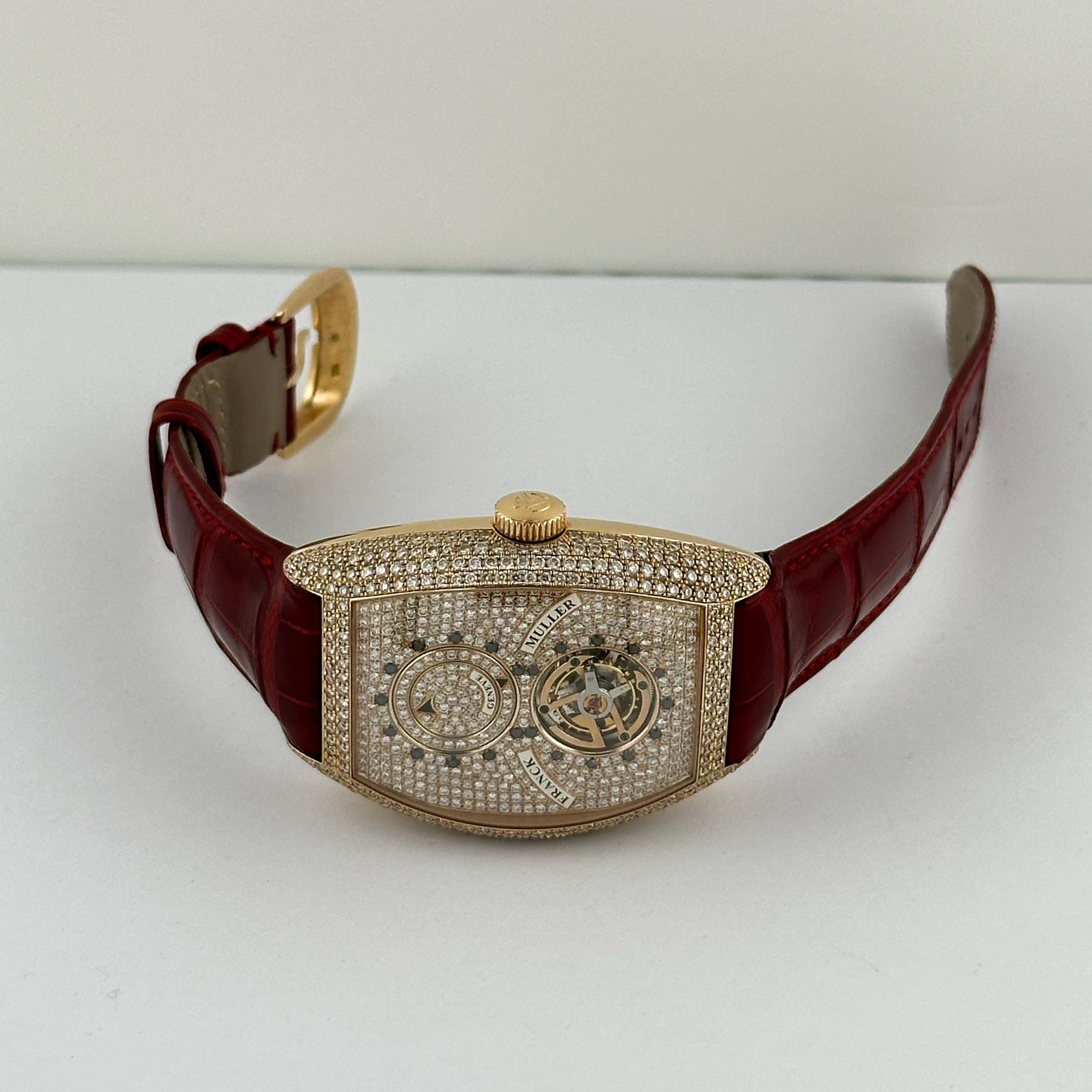 Franck Muller Tourbillon Double Mystery Full Factory Diamanten Roségold 8880 1