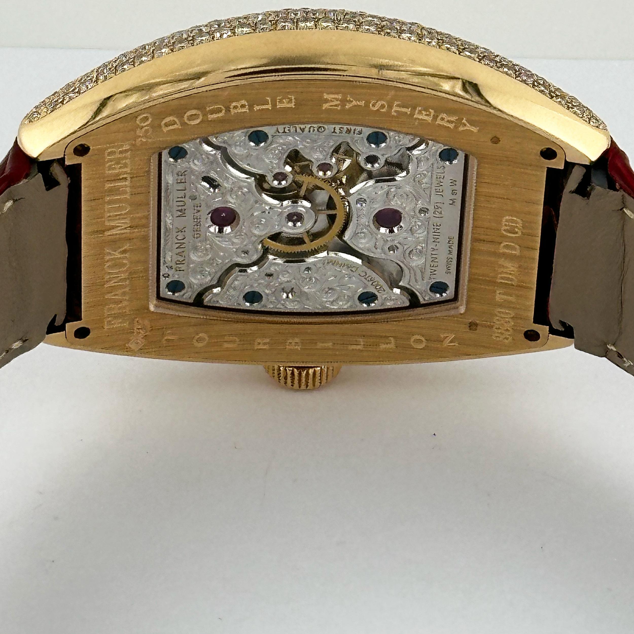 Franck Muller Tourbillon Double Mystery Full Factory Diamonds Rose Gold 8880 For Sale 3