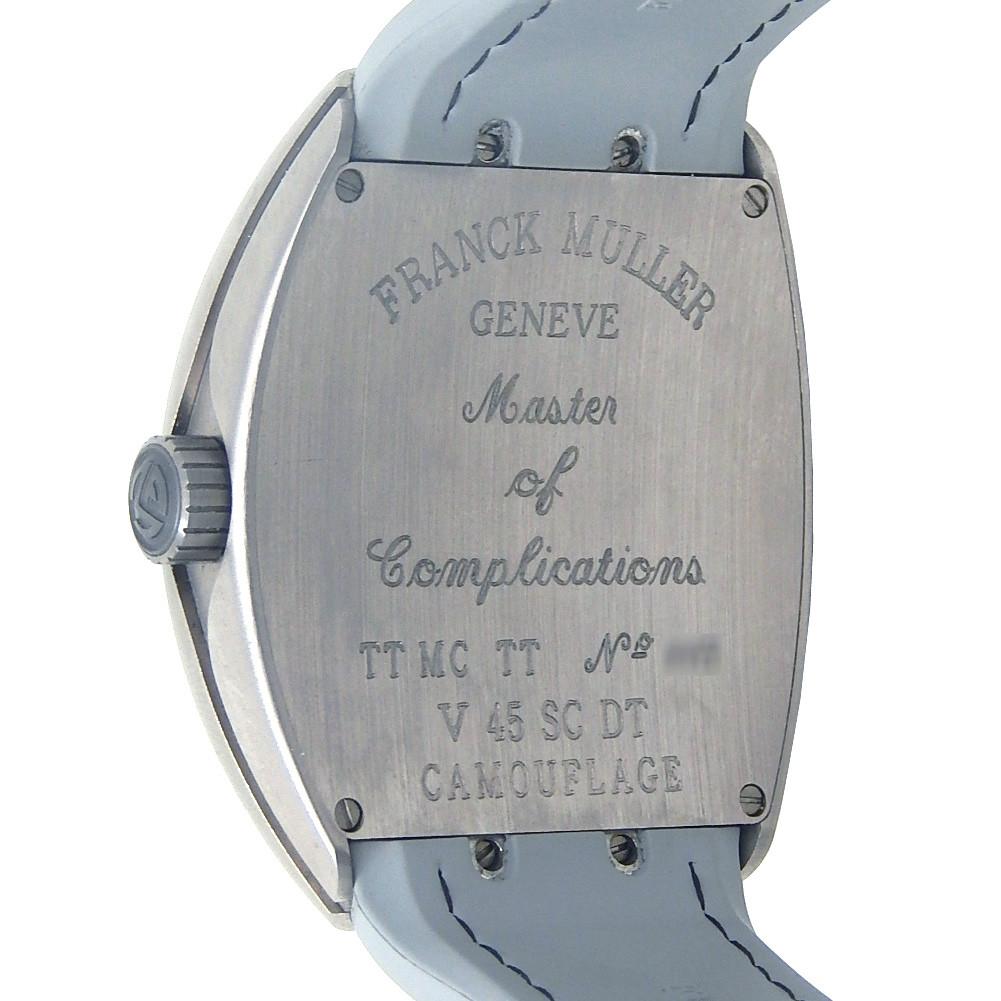 Contemporary Franck Muller Vanguard Chrono V 45 SC DT, Grey Dial, Certified