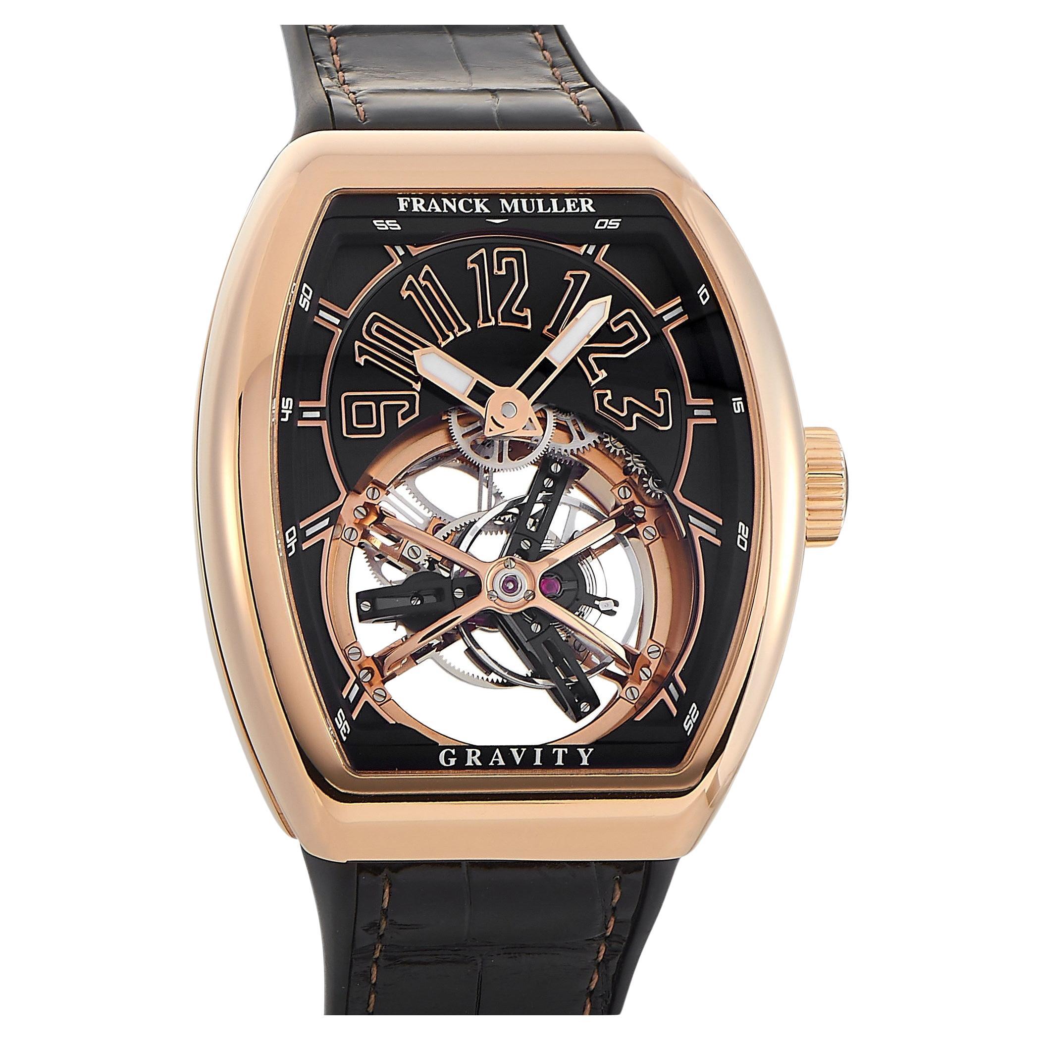 Franck Muller Vanguard Gravity Tourbillon Rose Gold Watch