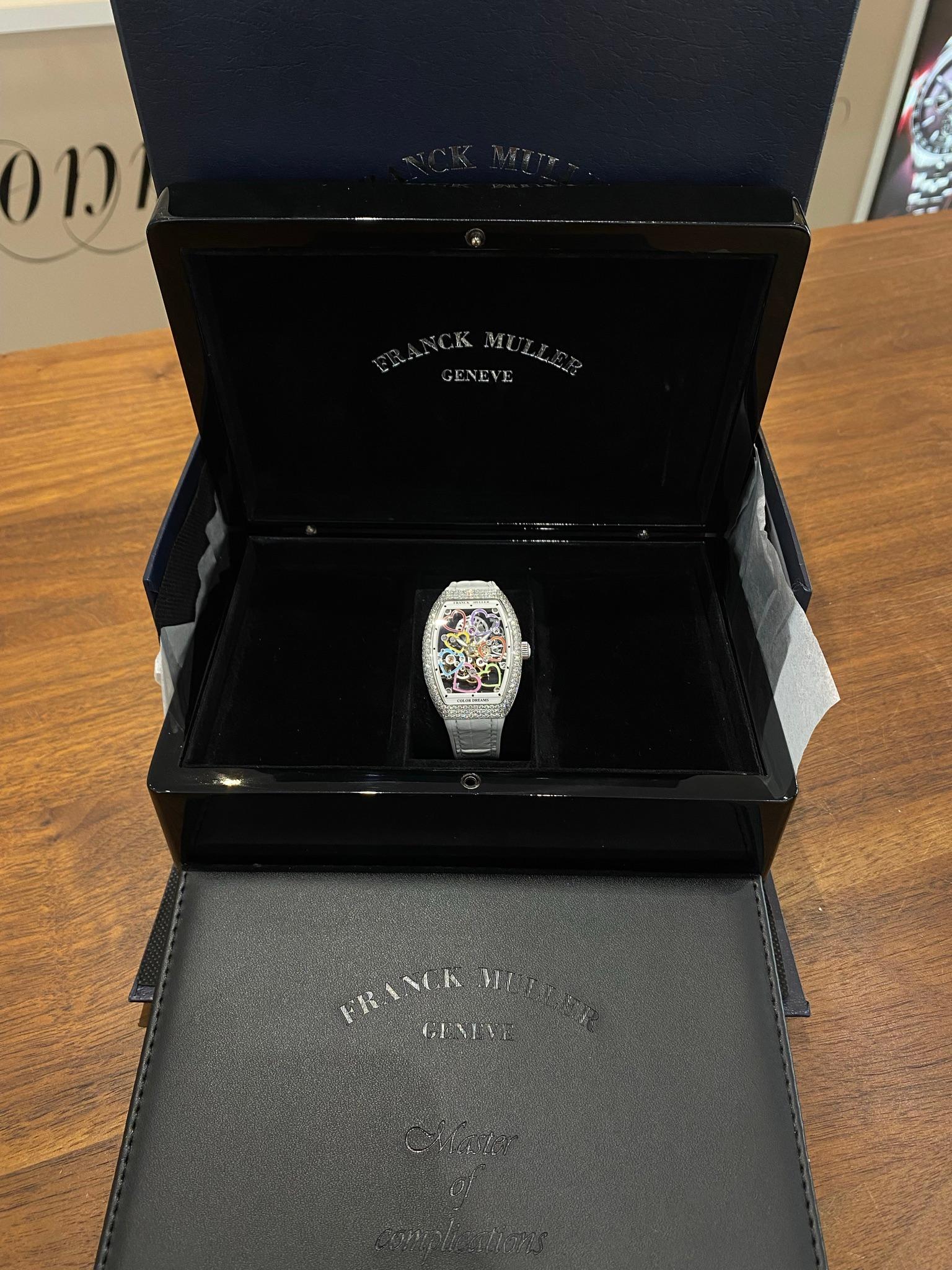 Franck Muller Vanguard Damenherz Skelett Color Dreams Diamant 7