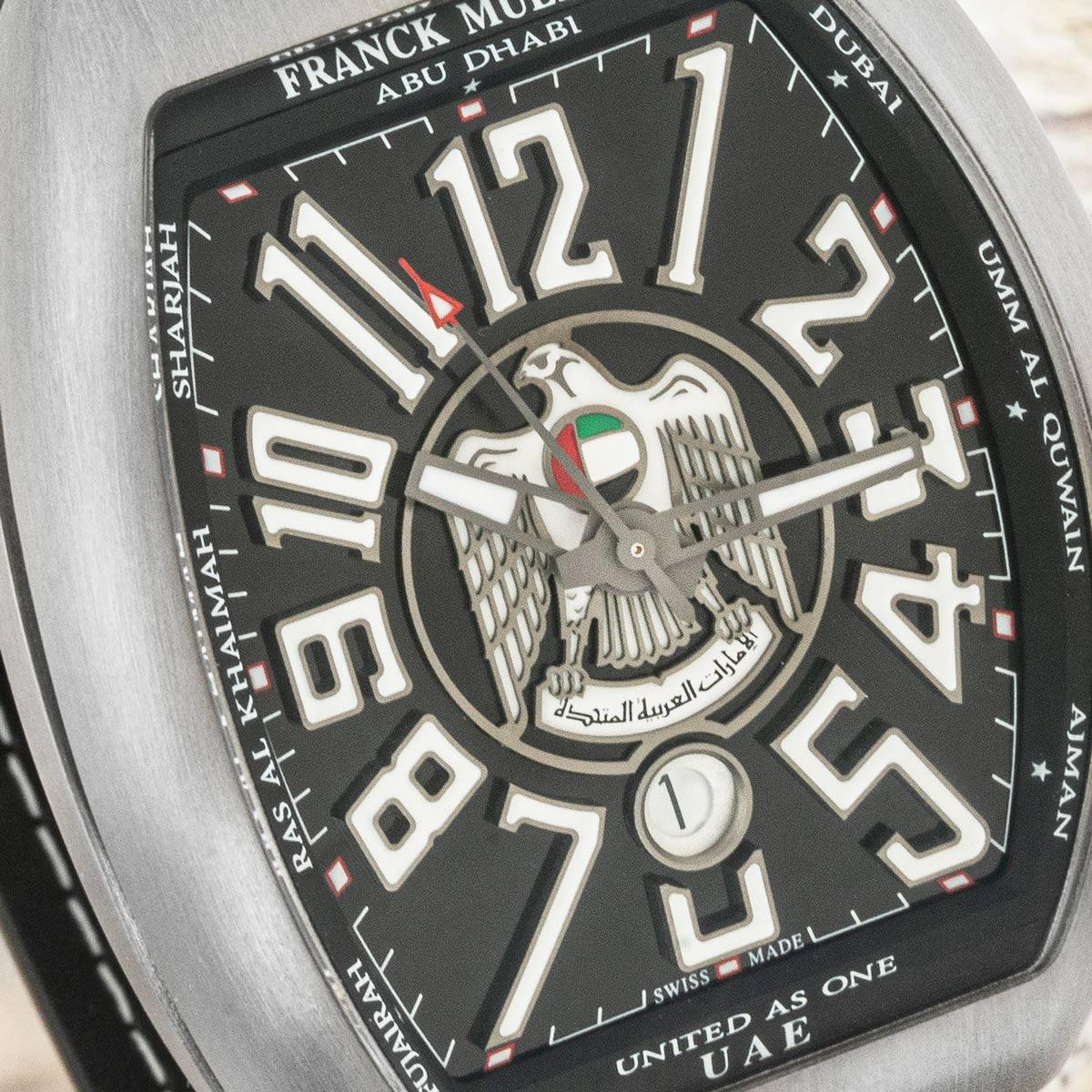 Franck Muller Vanguard Titanium UAE Dial V 45 SC DT TT BR NR UAE In Excellent Condition In Mayfair, London, London