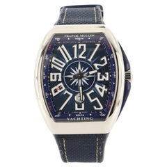 Franck Muller Vanguard Yachting Automatic Watch Stainless Steel and Rubbe