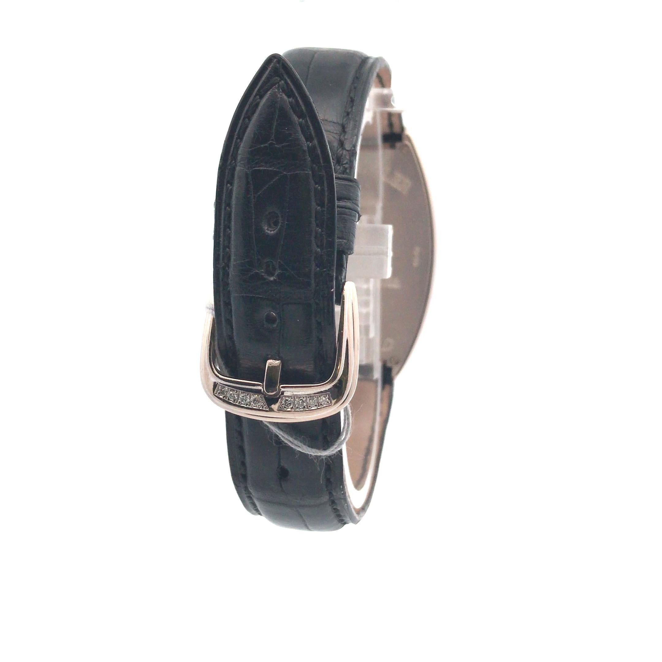 Franck Muller Vegas D Casino Roulette 18 Karat White Gold Diamond Watch In Excellent Condition In Palm Desert, CA