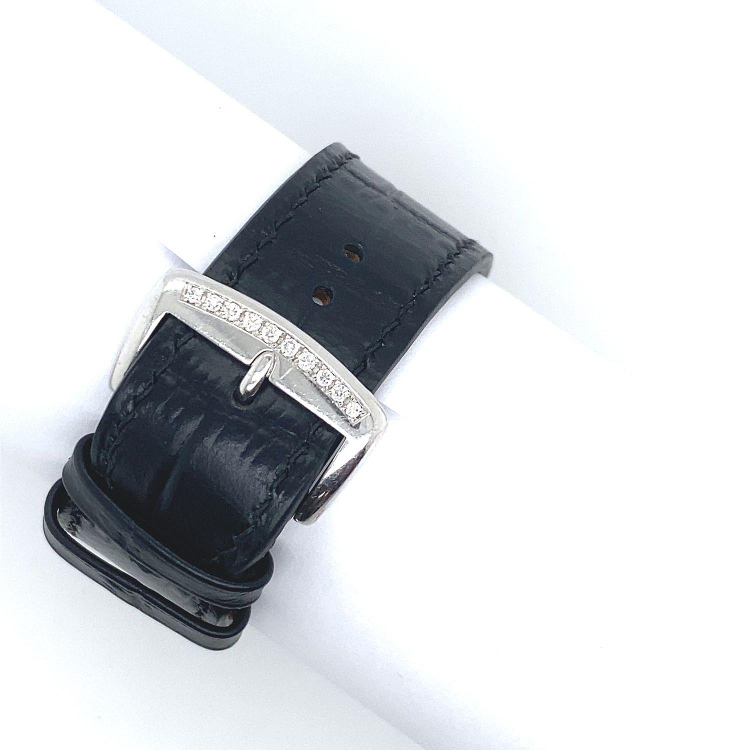 Franck Muller Uhr Master Square18ct Weißgold Diamantuhr 6002 M QZ D für Damen oder Herren