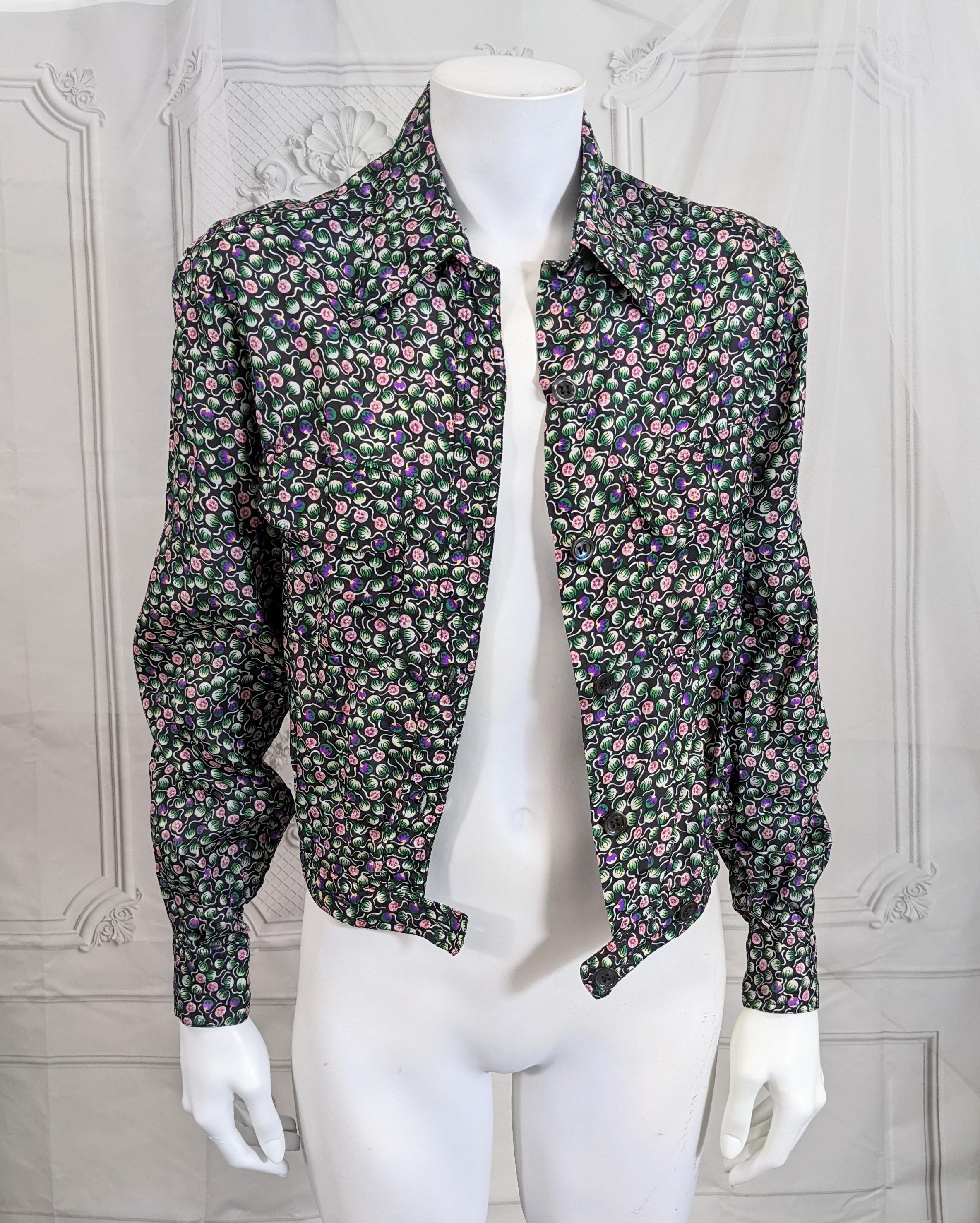 Franck Olivier Floral Print Bomber Blouse For Sale 2