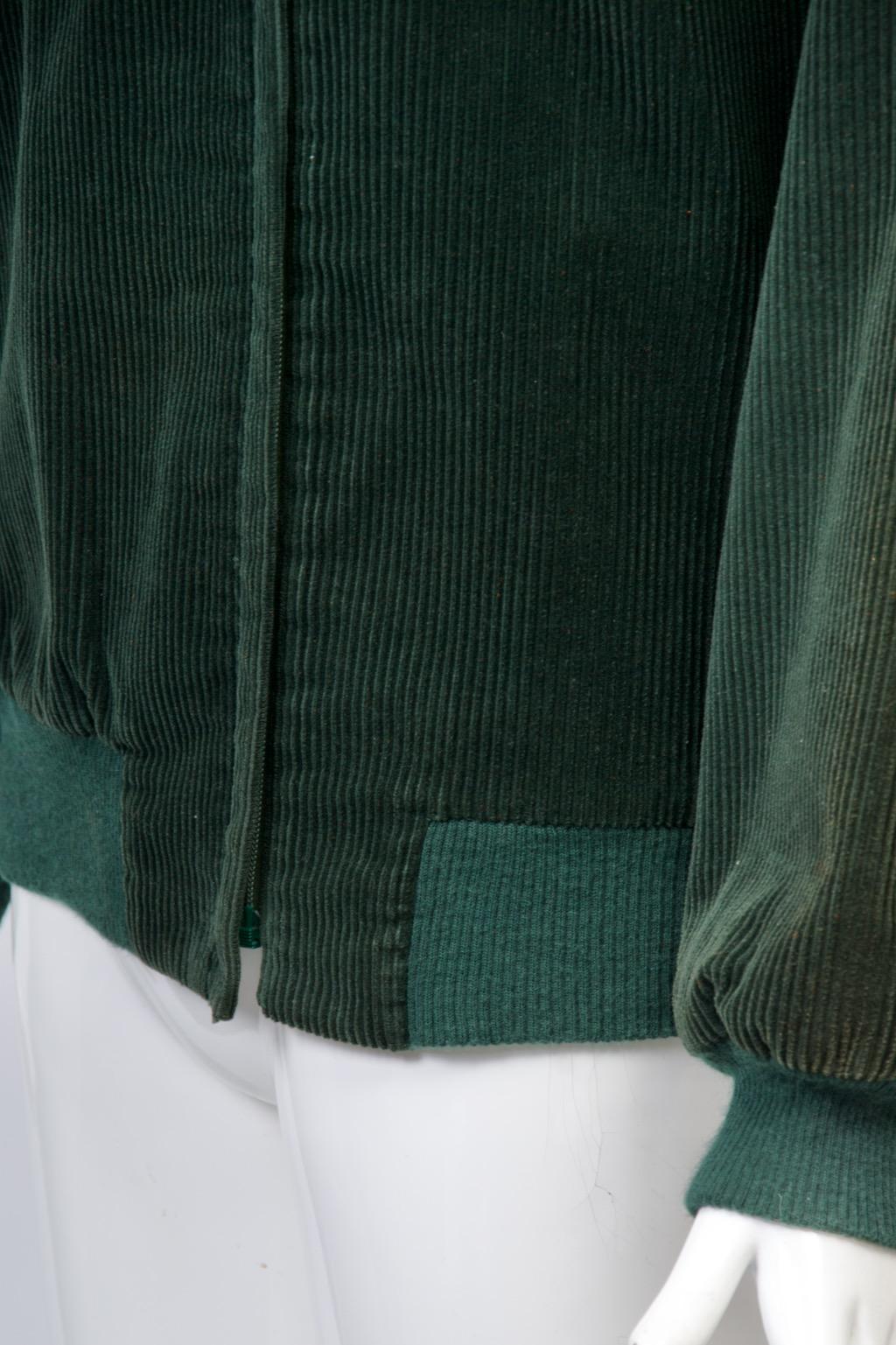 Veste en velours côtelé vert Franck Olivier Bon état - En vente à Alford, MA