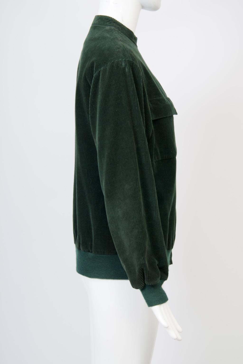 Franck Olivier Green Corduroy Jacket For Sale 2