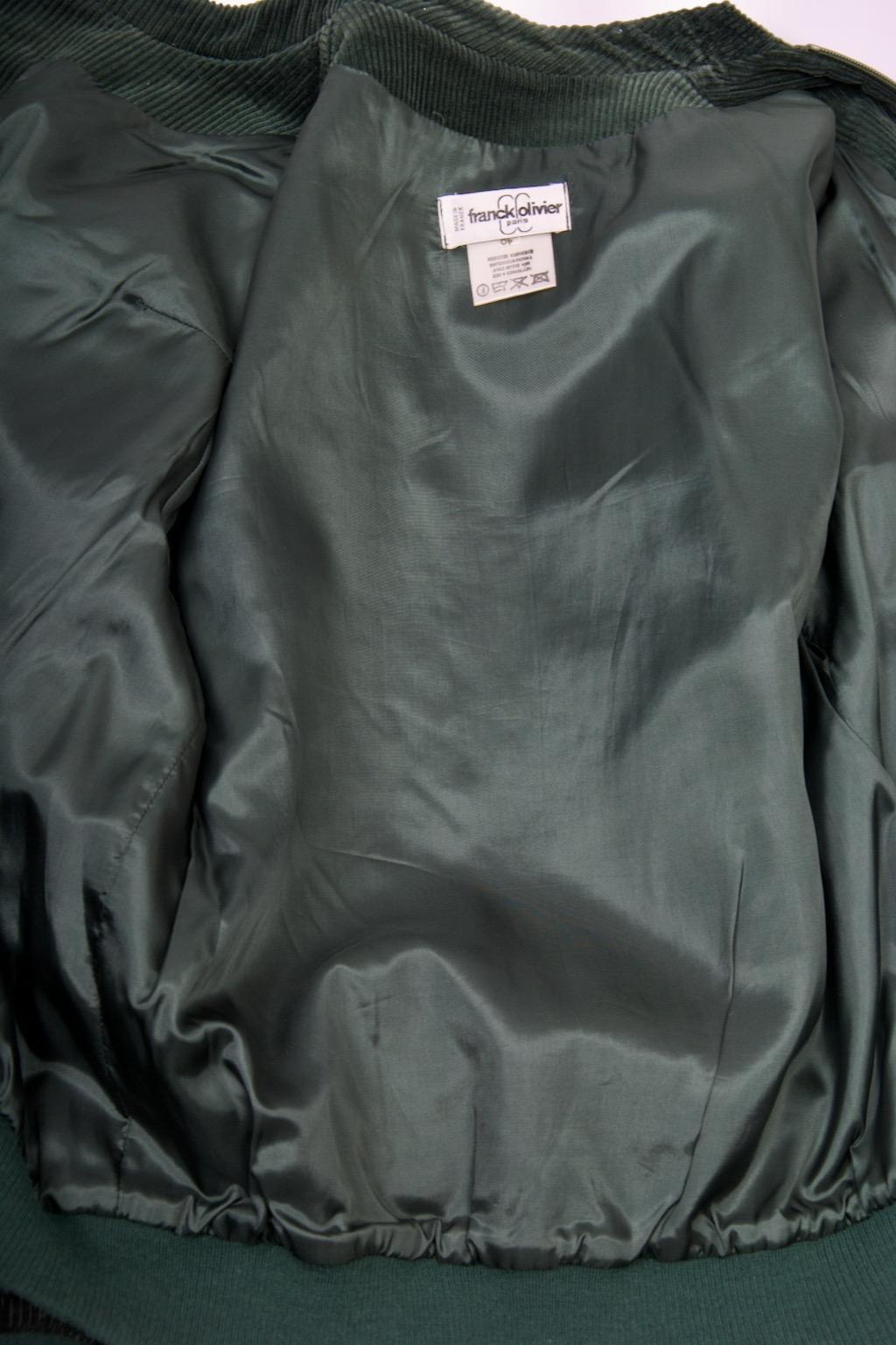 Franck Olivier Green Corduroy Jacket For Sale 4