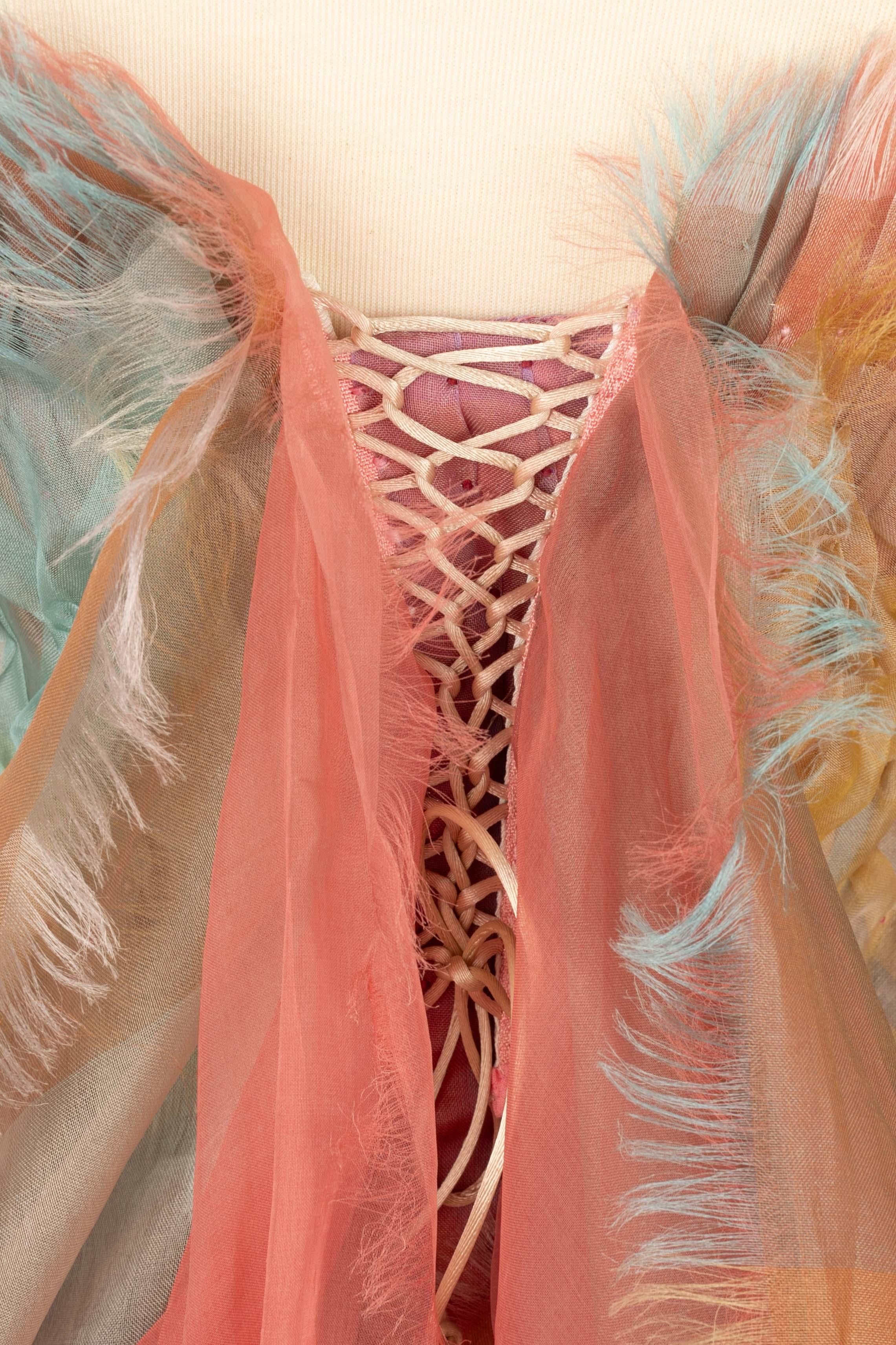 Franck Sorbier abito bustier Alta Moda Estate 2023 in vendita 4