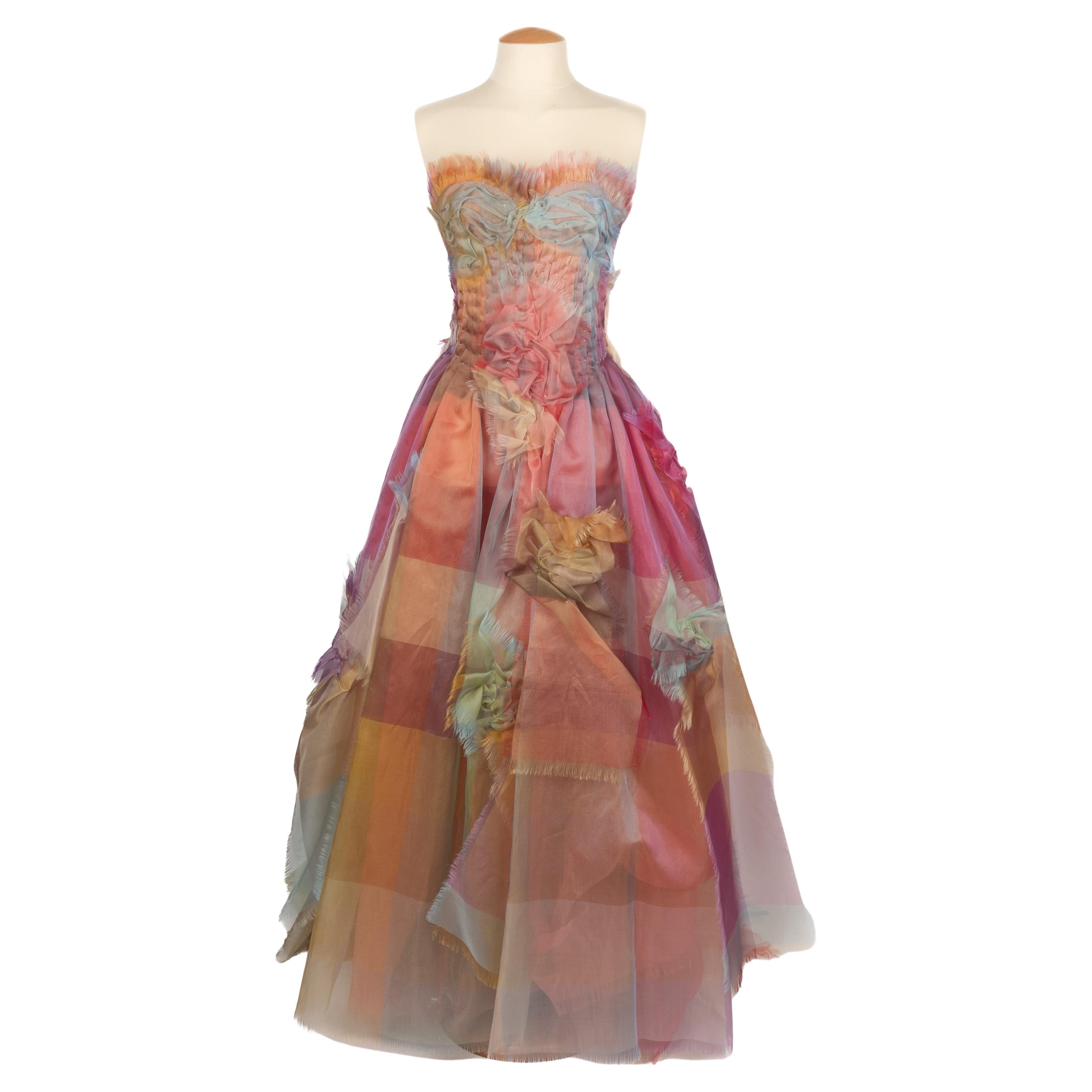 Franck Sorbier abito bustier Alta Moda Estate 2023 in vendita
