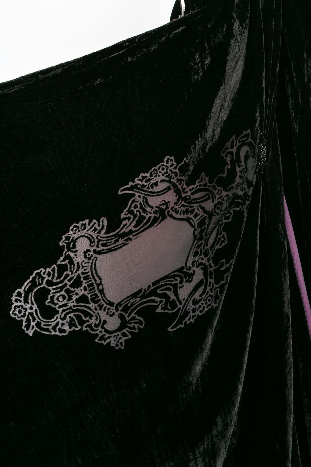 Franck Sorbier Haute Couture Cape in Velvet, 2014/15 For Sale 5