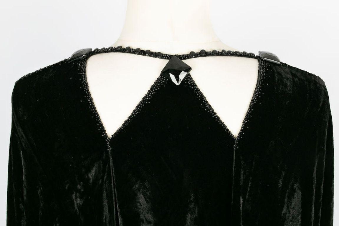 Franck Sorbier Haute Couture Cape in Velvet, 2014/15 For Sale 6