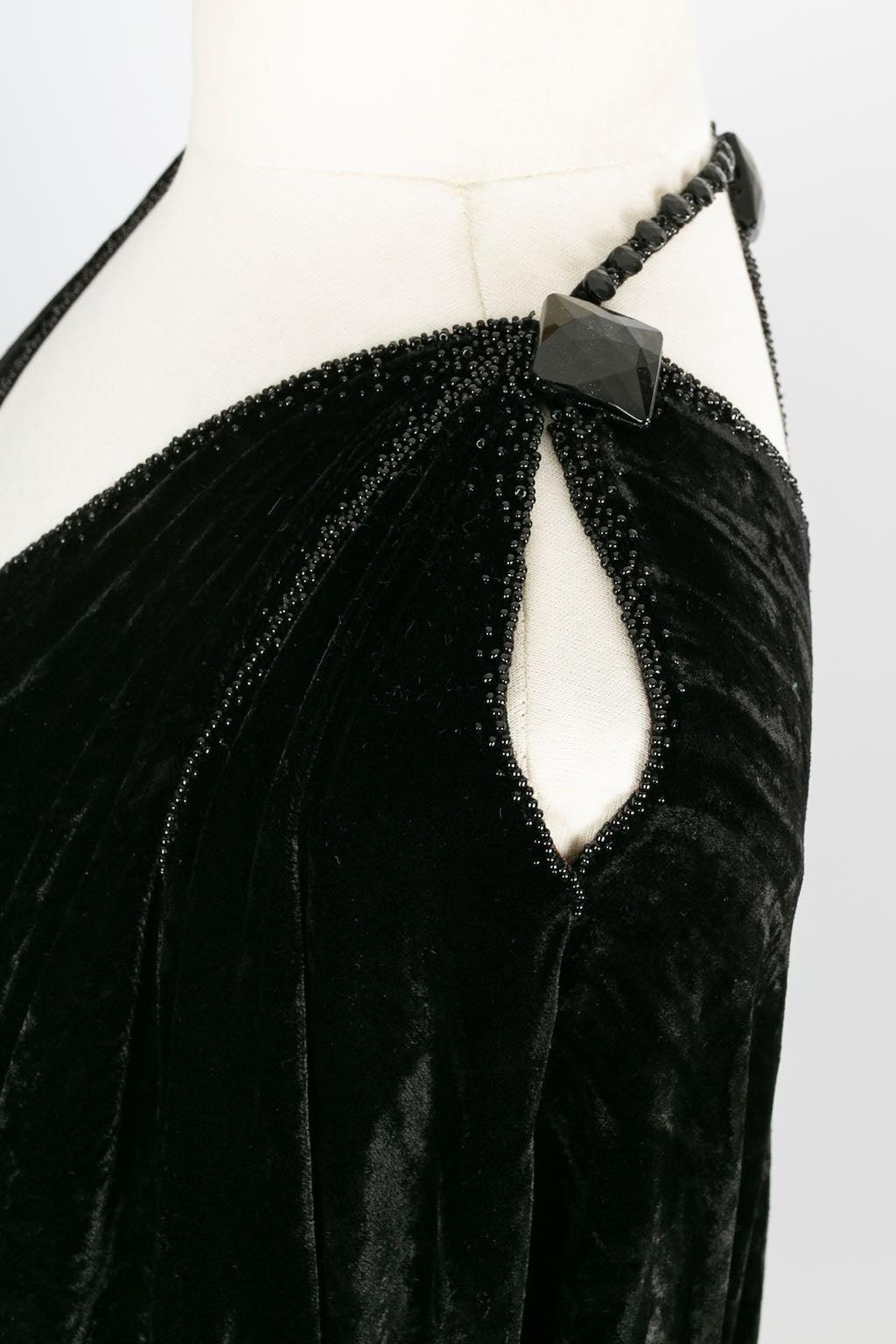 Franck Sorbier Haute Couture Cape in Velvet, 2014/15 For Sale 7