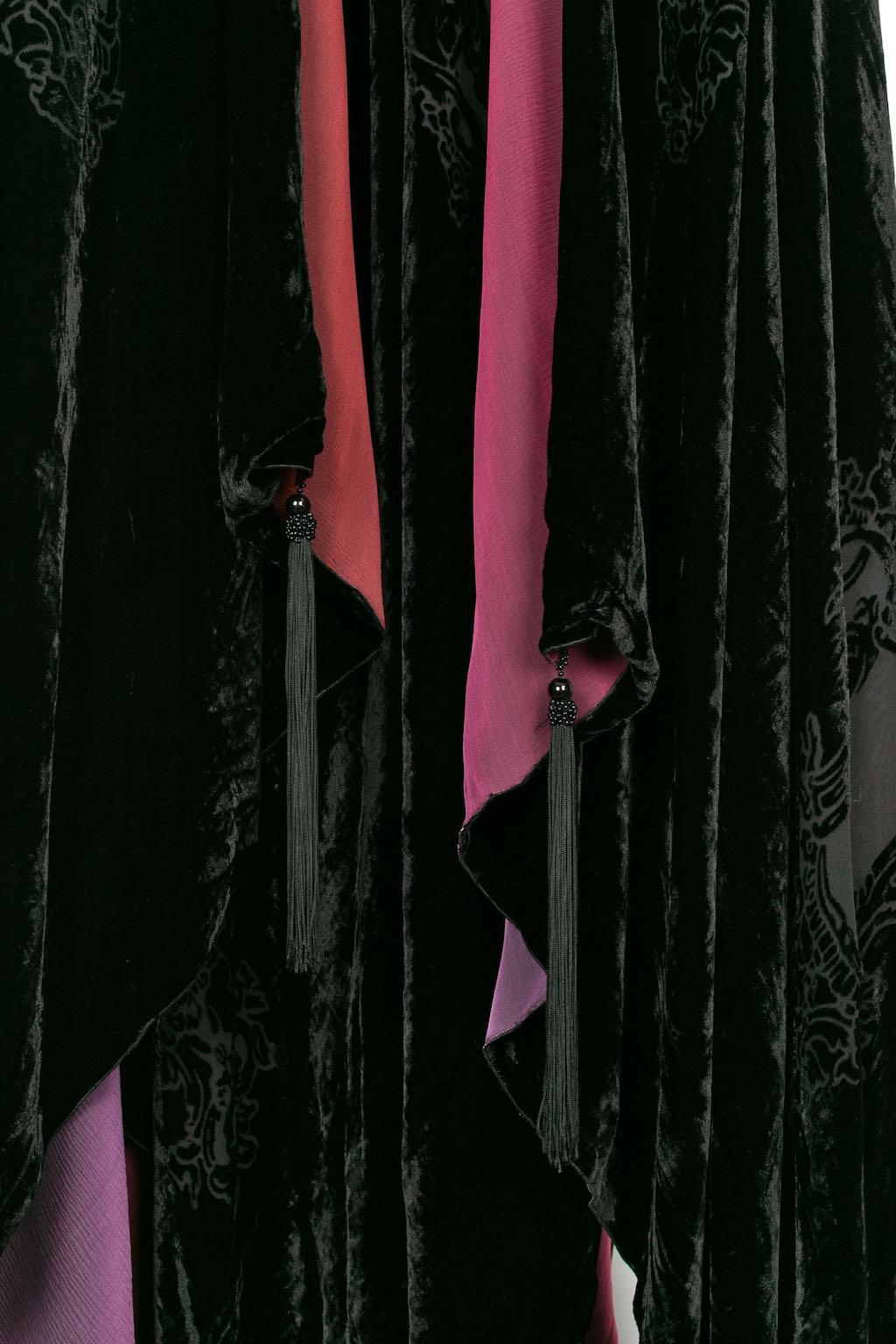 Franck Sorbier Haute Couture Cape in Velvet, 2014/15 For Sale 8