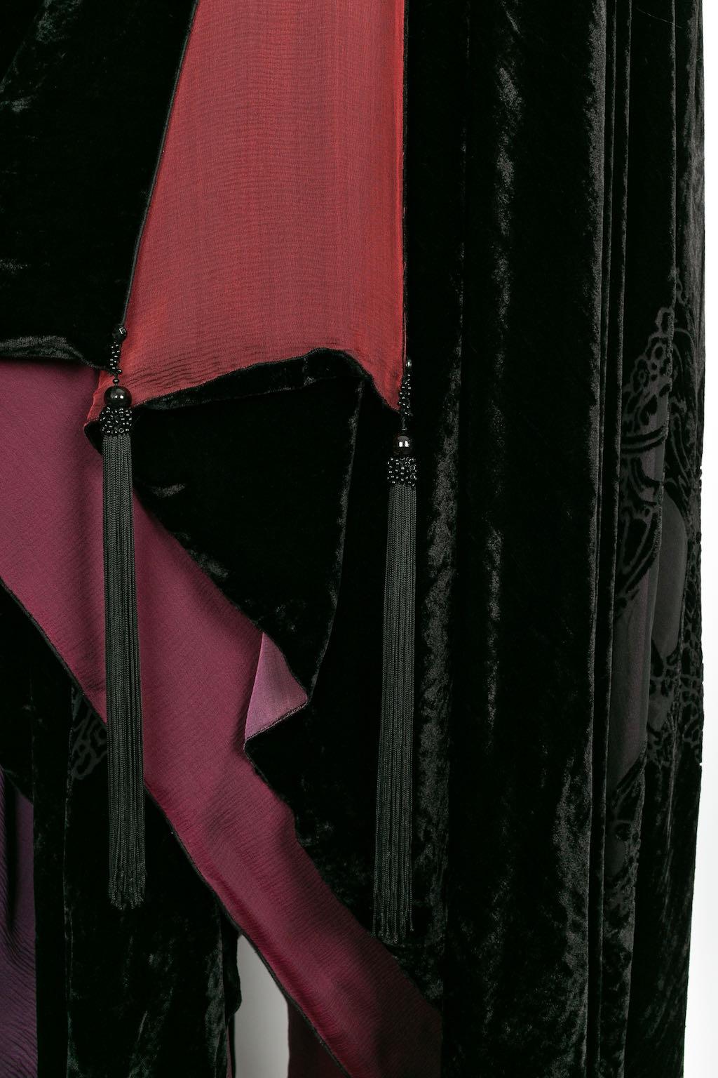 Franck Sorbier Haute Couture Cape in Velvet, 2014/15 For Sale 9