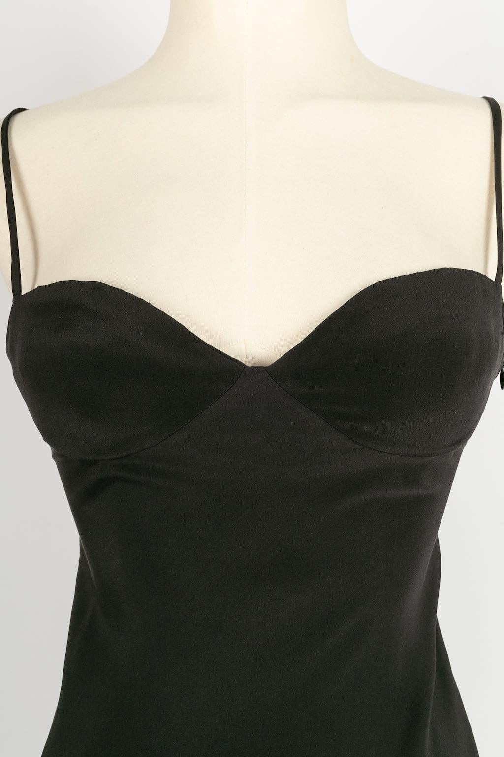 Franck Sorbier Haute Couture Long Silk Dress, Size 36FR For Sale 2
