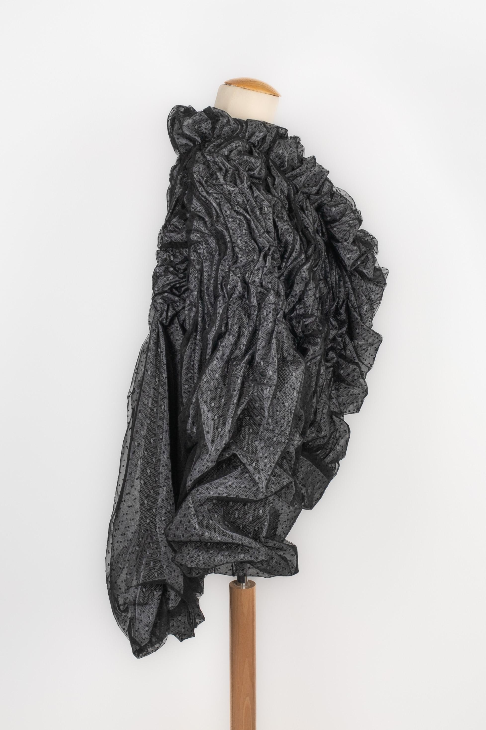 Black Franck Sorbier jacket 'Cloud' Haute Couture 2024 For Sale