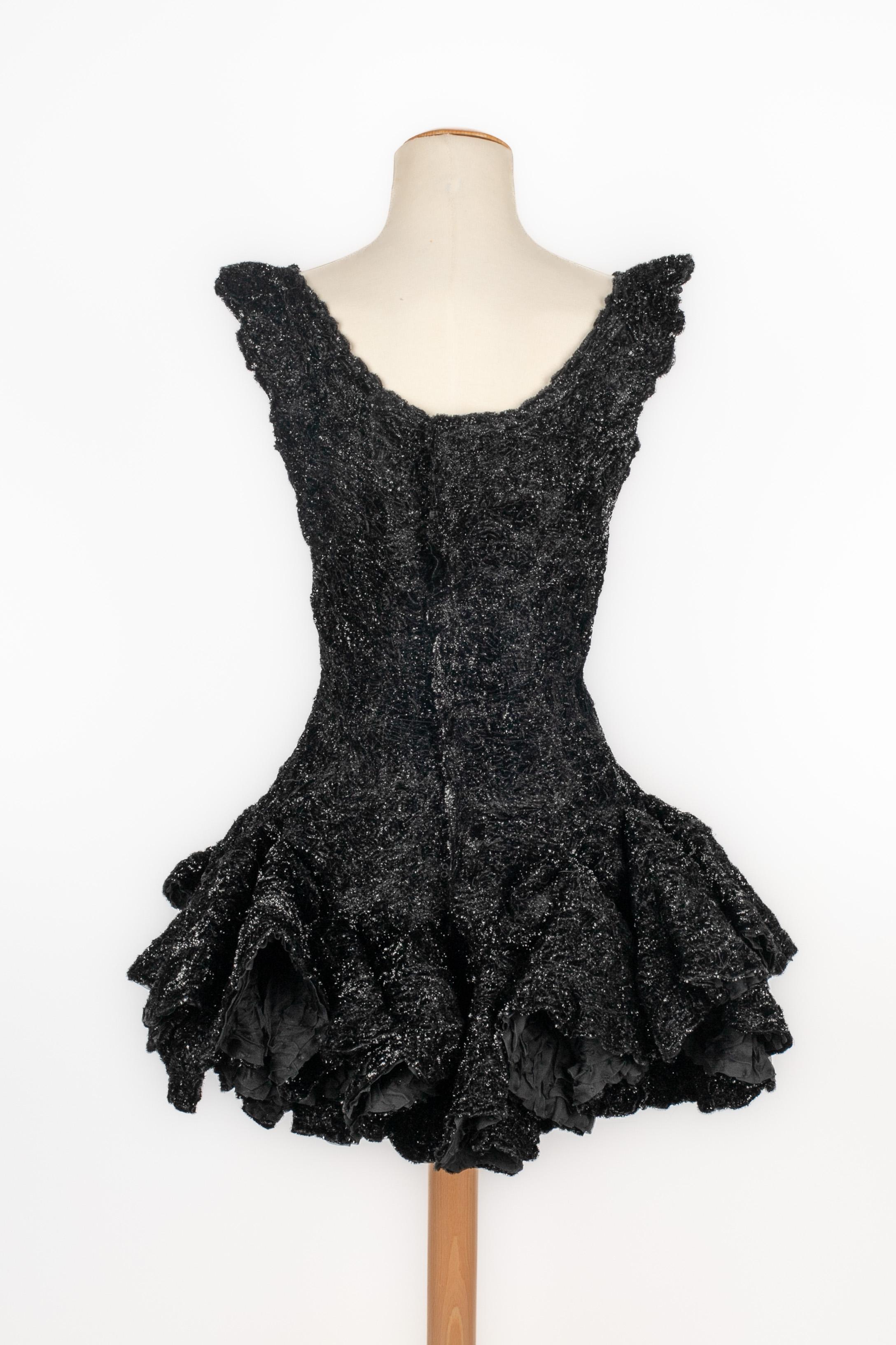 Vestido tutú Franck Sorbier Alta Costura Invierno 2016/2017 Gris