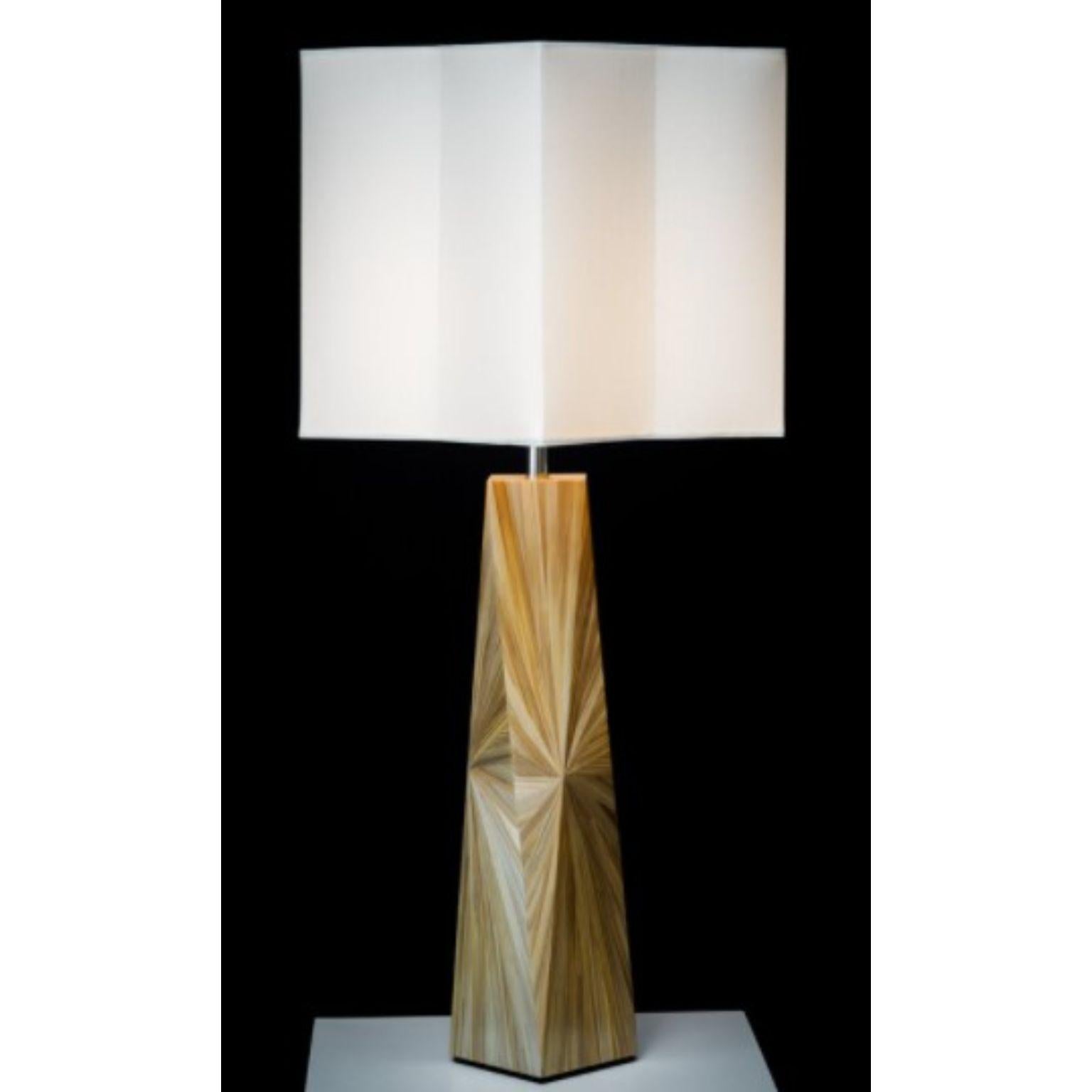 Post-Modern Franck Yellow Table Lamp by Pierre-Axel Coulibeuf