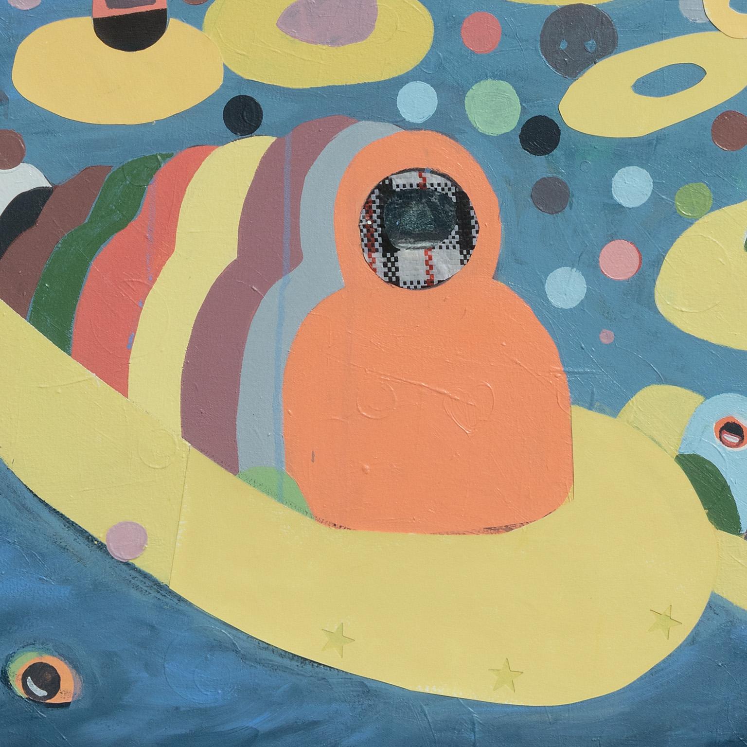 Tarde de vacaciones de primavera nº 2 - Colores vibrantes, artista haitiano, influencia caribeña - Painting de Francks Deceus