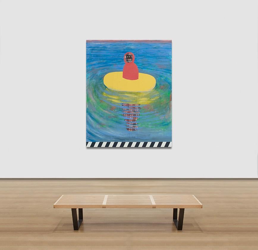 Mañana de vacaciones de primavera nº 1 - Artista haitiano, colores caribeños, rojo, amarillo, azul 1