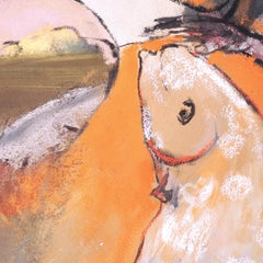 Francky Criquet - CIRCUS/yellow - oil on canvas - 147x95cm