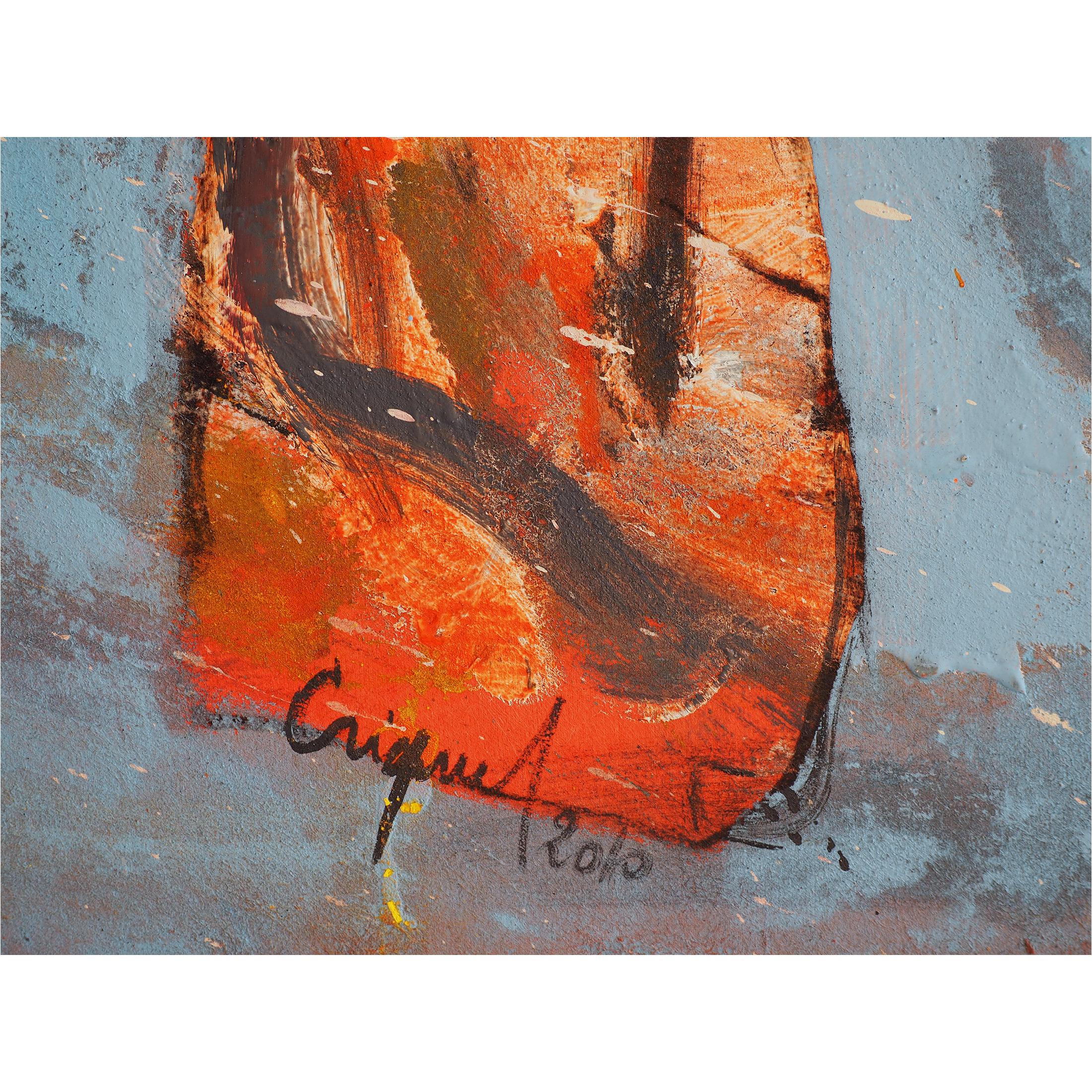 Francky Criquet - LA COSCIENCE DE LA LIBERTE - oil paint - Triptych /285x148cm For Sale 2