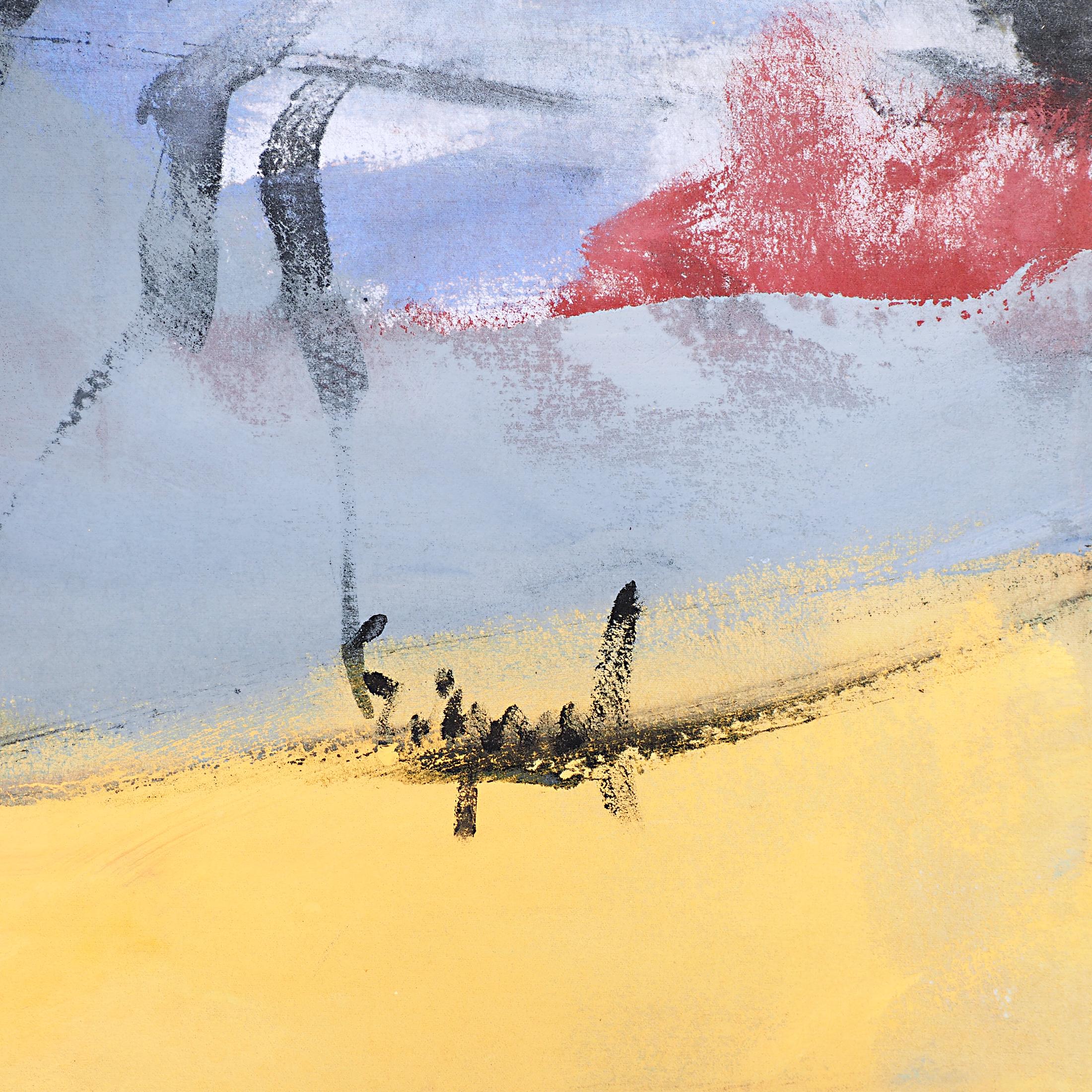 Francky Criquet - NO TITLE/ giallo - olio su tela - 147x95cm in vendita 2