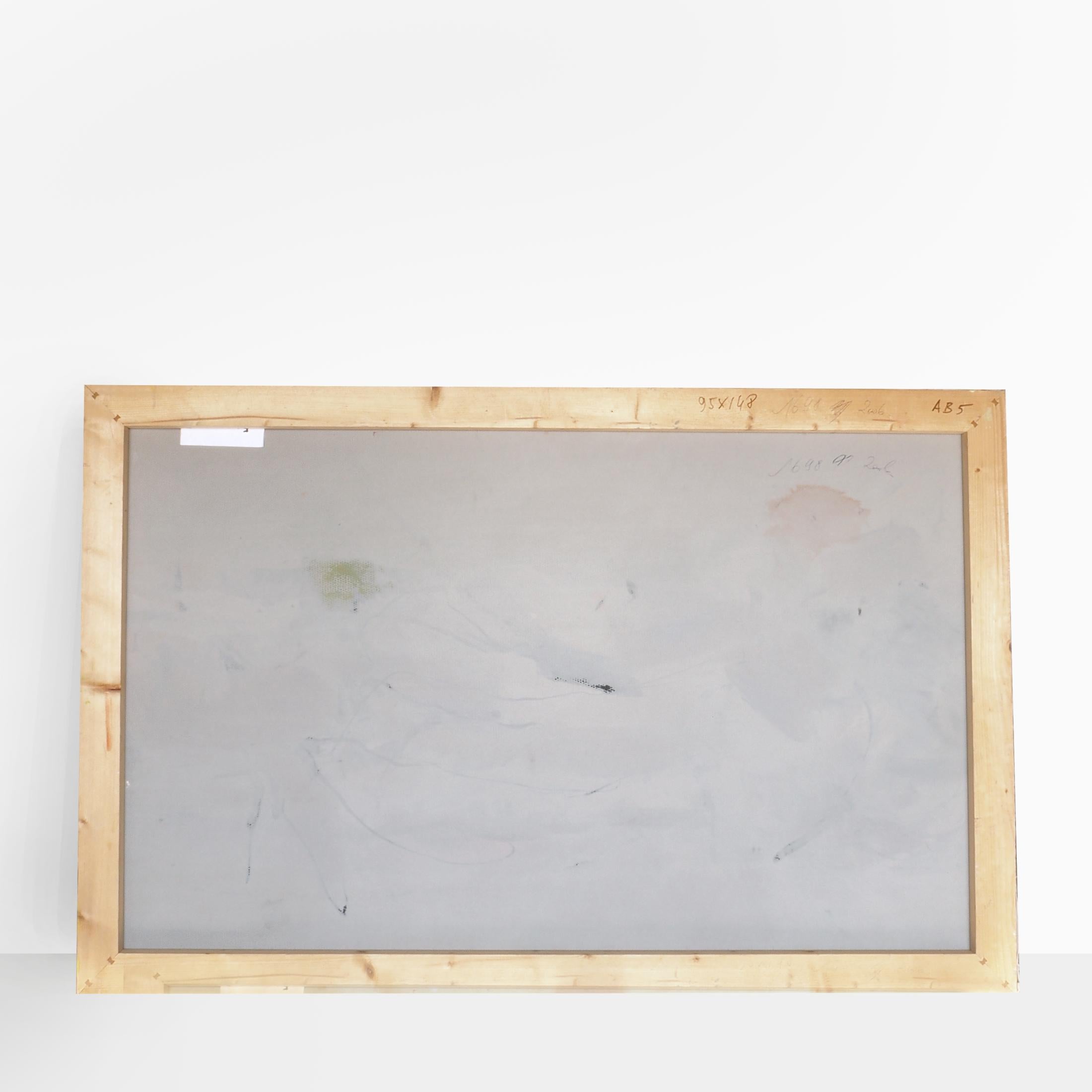 Francky Criquet - NO TITLE/ giallo - olio su tela - 147x95cm in vendita 4