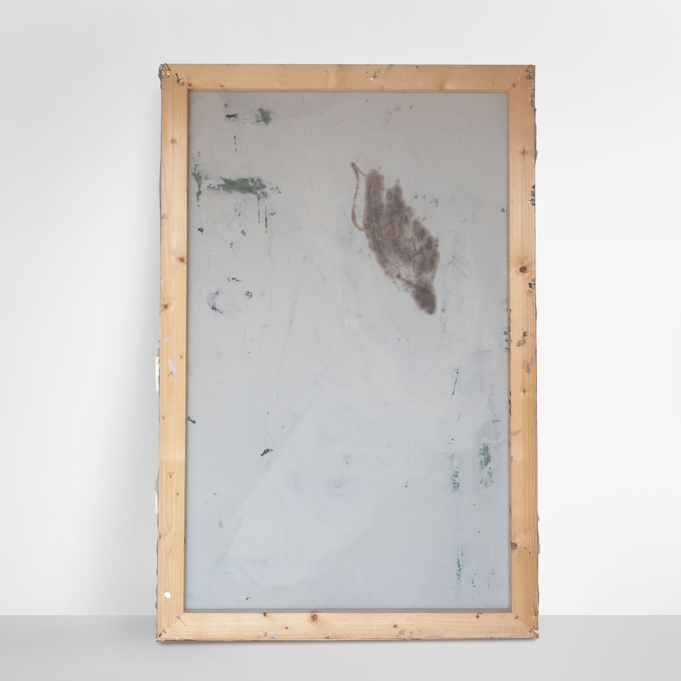 Francky Criquet - NON TITOLO /urbano - olio su tela - 95x148cm in vendita 6